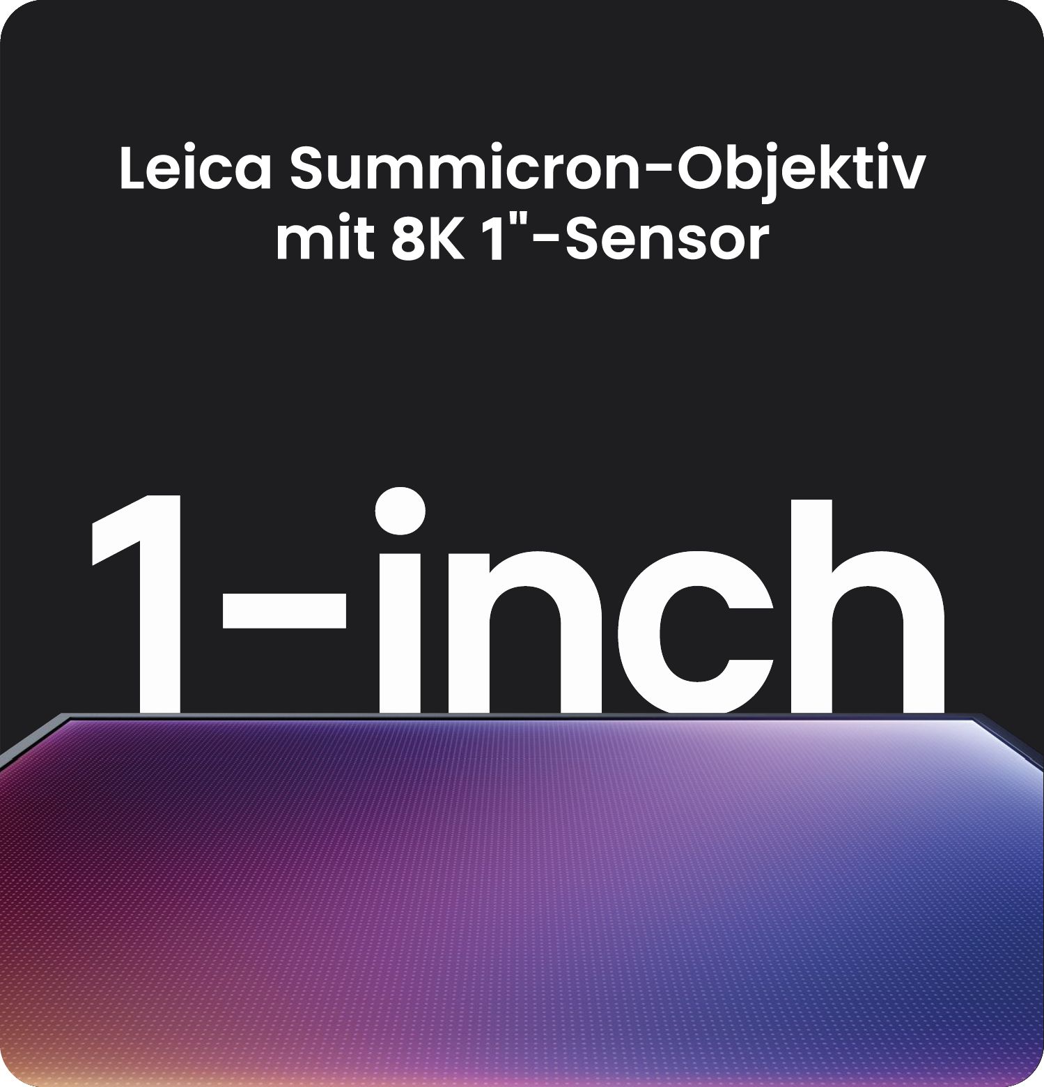 Leica Summicron-Objektiv der Insta360 Luna Serie mit 8K-1-Zoll-Sensor in Detailaufnahme