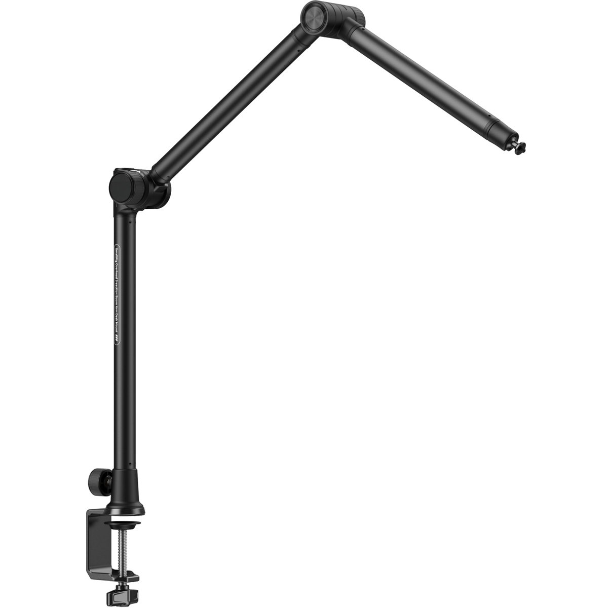 SmallRig 4324 Desk Overhead Bracket – seitliche Ansicht des verstellbaren Schwenkarms mit Tischklemme zur Montage