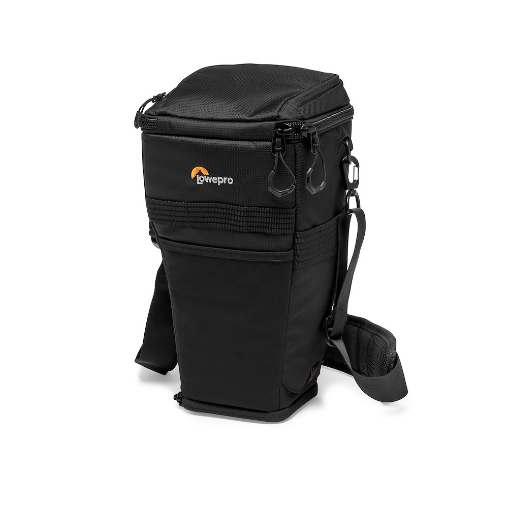 Lowepro ProTactic TLZ 75 AW II – geschlossene Vorderansicht der gepolsterten Kameratasche mit Reißverschluss