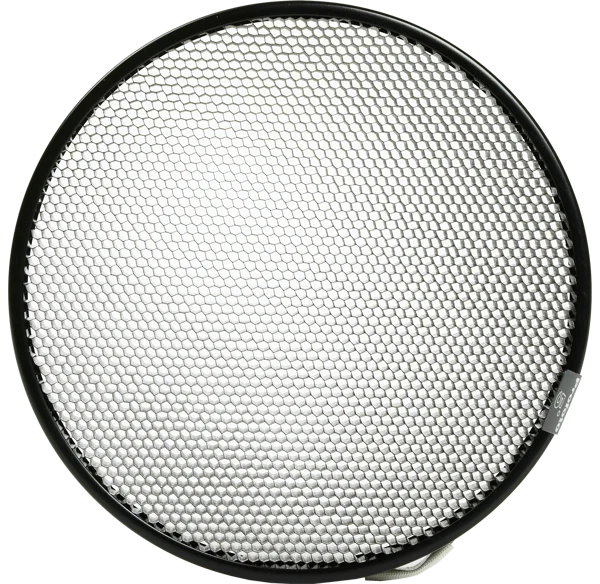 Profoto Grid & Filterhalter Kit – Detailansicht der Wabenstruktur des runden Grid- und Filterhalters.