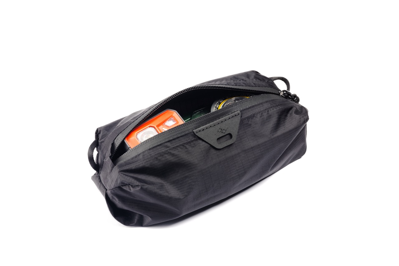 Ultralight Fabric Packing Cube (schwarz) – XXS Peak Design Fabric Packing Cube in der Farbe Schwarz und der Größe XX-Small und Offen