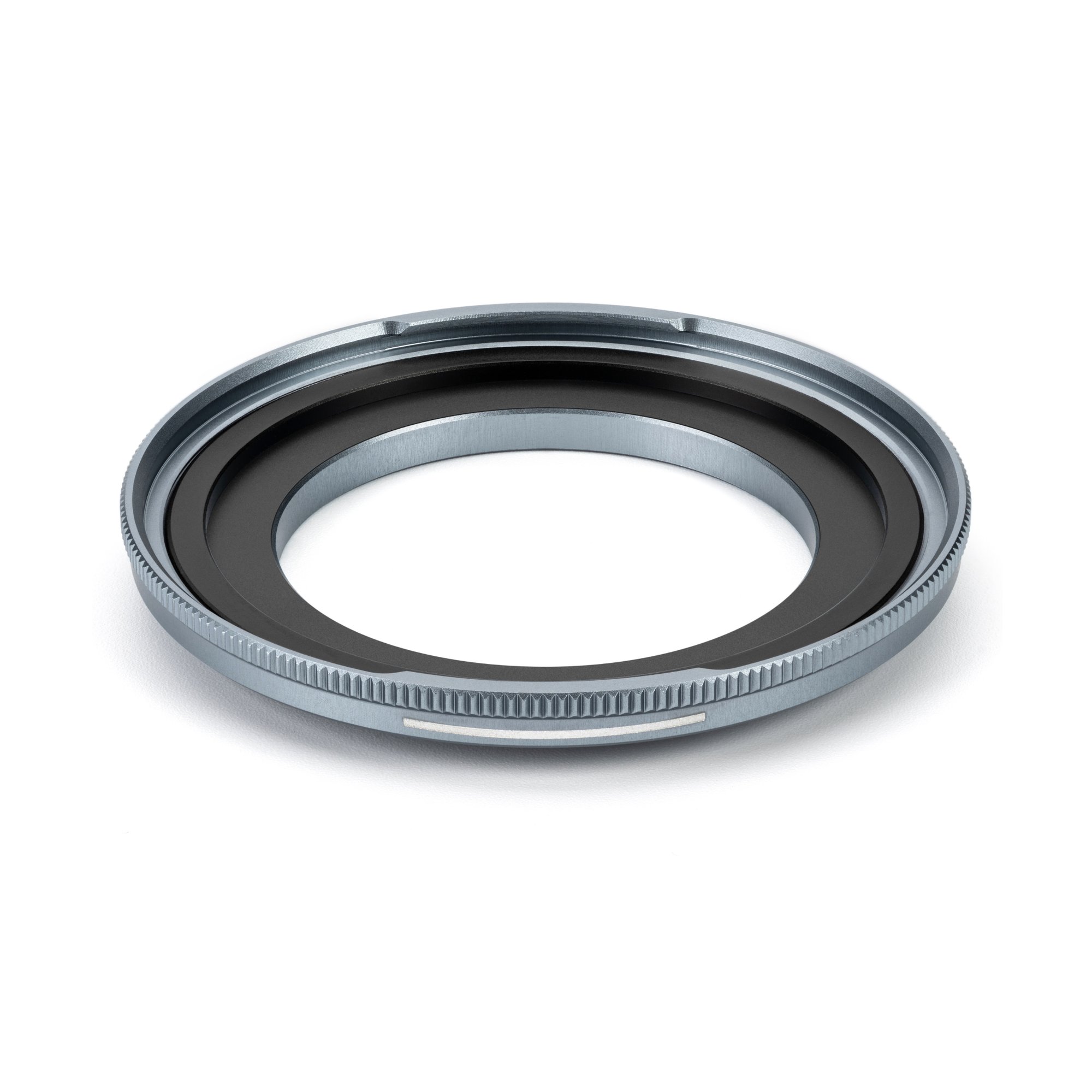 JetMag Pro 39mm Adapterring (49MAG) in Vorderansicht mit flachem Metallprofil und magnetischer Filteraufnahme.