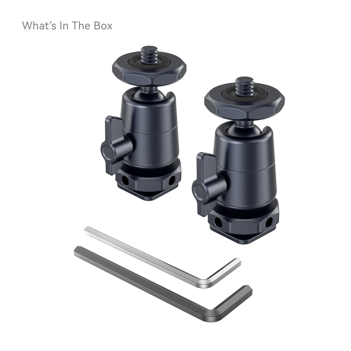 2948B Minikugelkopf + ColdShoe (2 Stk.) 2948B Minikugelkopf + ColdShoe, kompletter Leiferumfang
