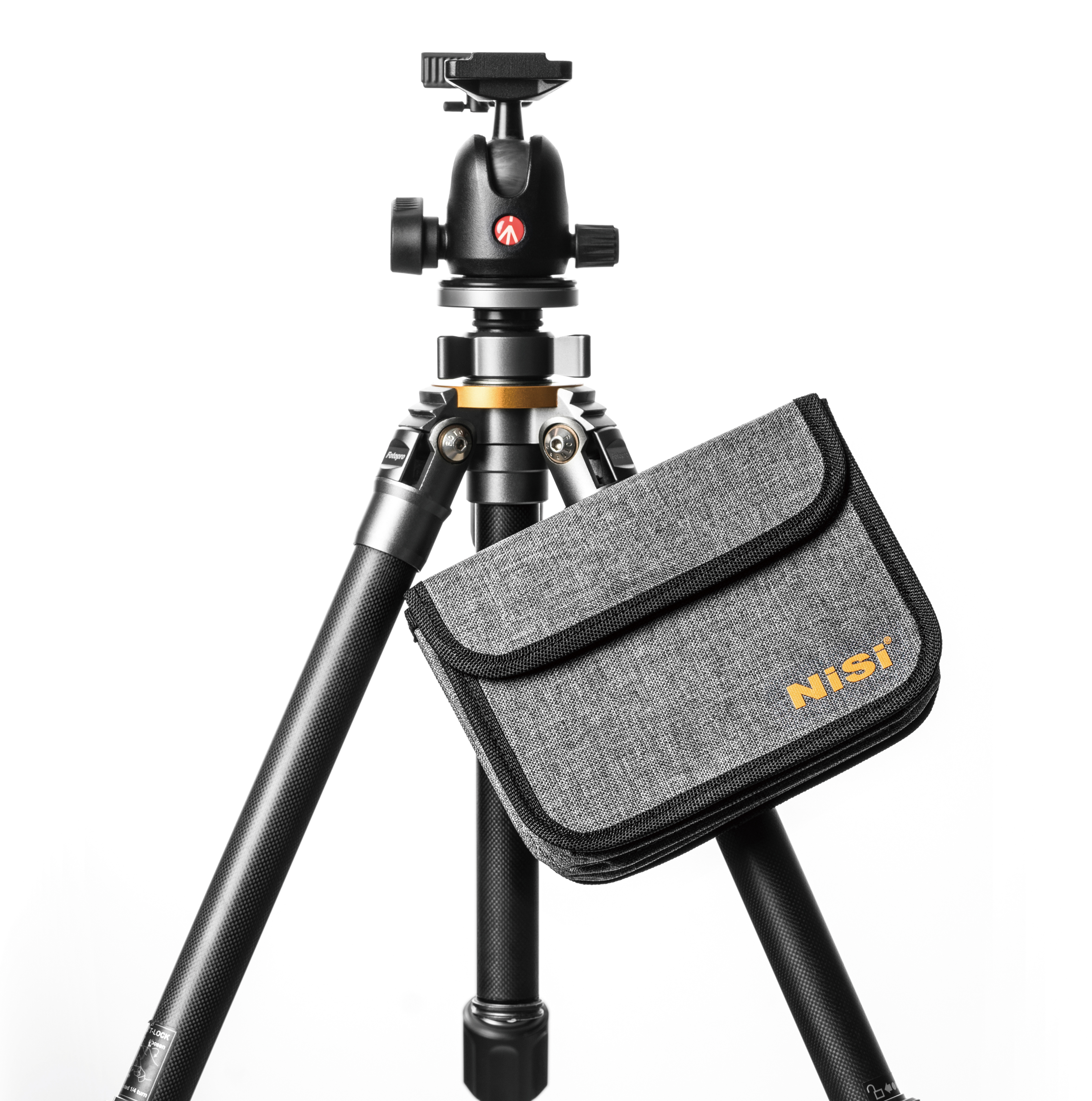 Filtertasche 100mm für 4 Filter NiSi Filtertasche 100mm für 4 Filter auf Stativ