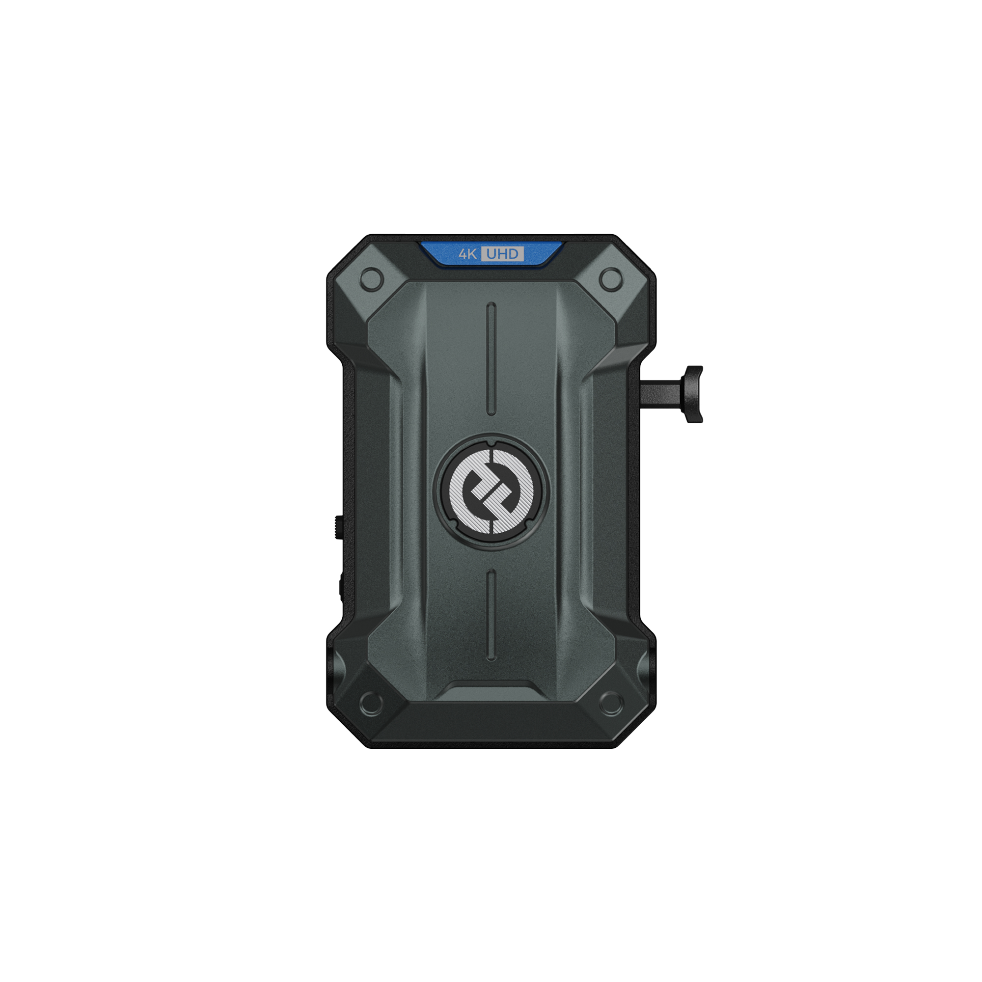 Hollyland Pyro Ultra Sender – Vorderansicht mit Gehäuse und 4K UHD Kennzeichnung