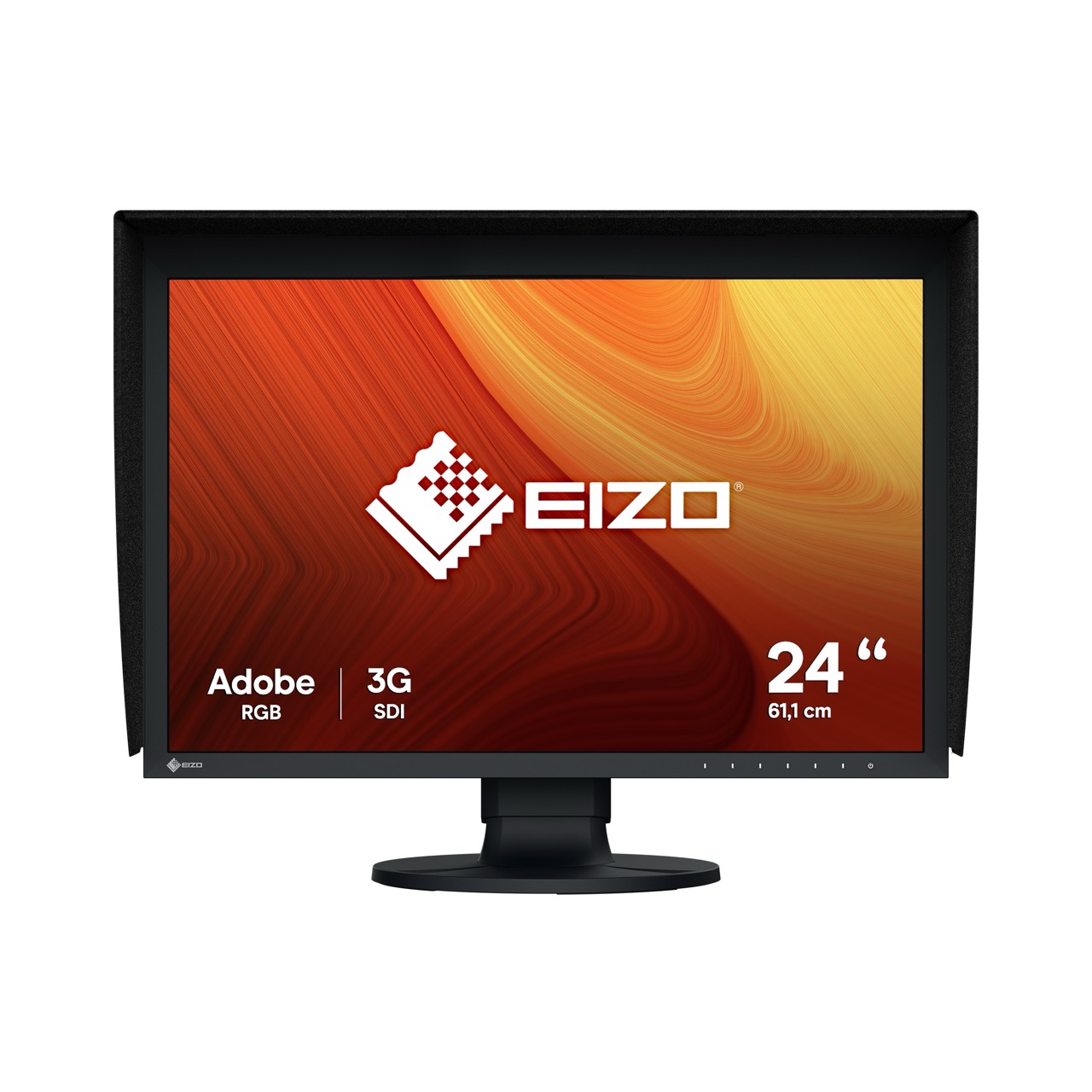 Eizo ColorEdge CG2400SV-BK 24.1 Zoll – Vorderansicht des professionellen Grafikmonitors mit entspiegeltem Display