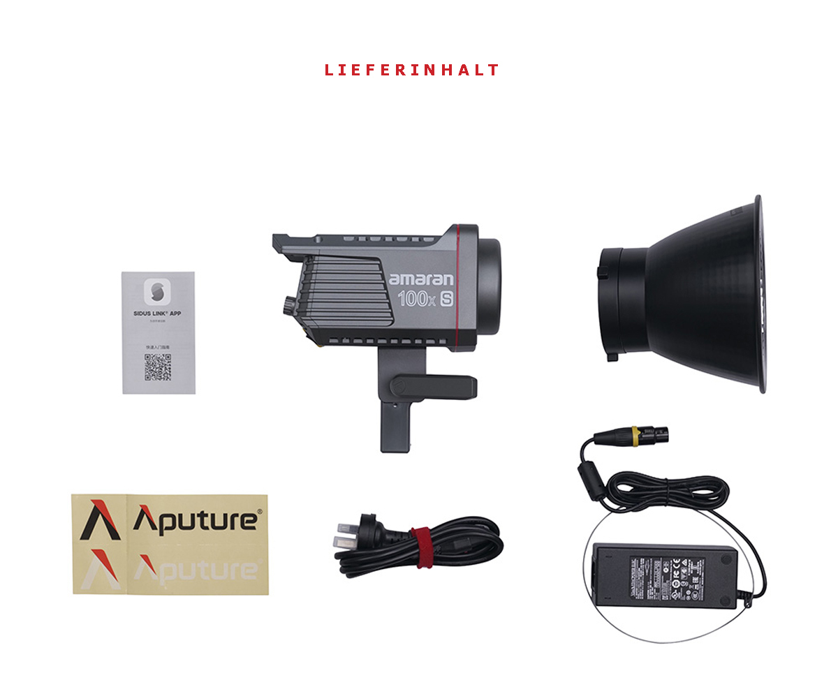 Amaran 100x S Bi-Color LED Lieferumfang