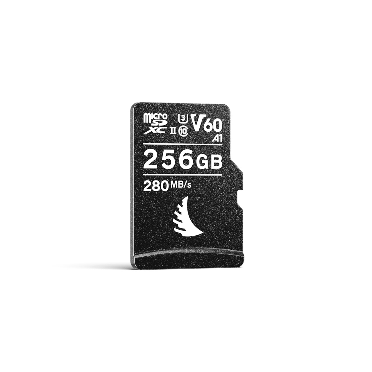 AV PRO microSD V60 256 GB Angelbird AV PRO microSD UHS-II V60 128GB Speicherkarte, Frontal Schräg