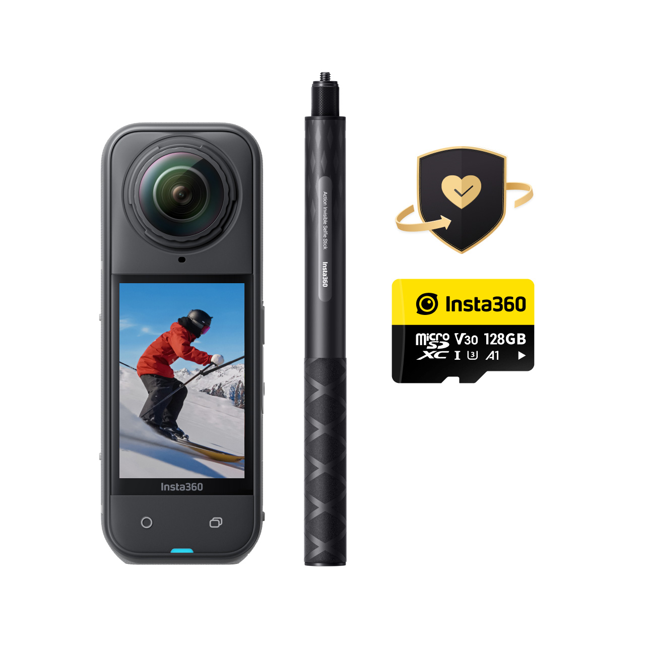 X5 Snowboard Bundle (Nachtschwarz)