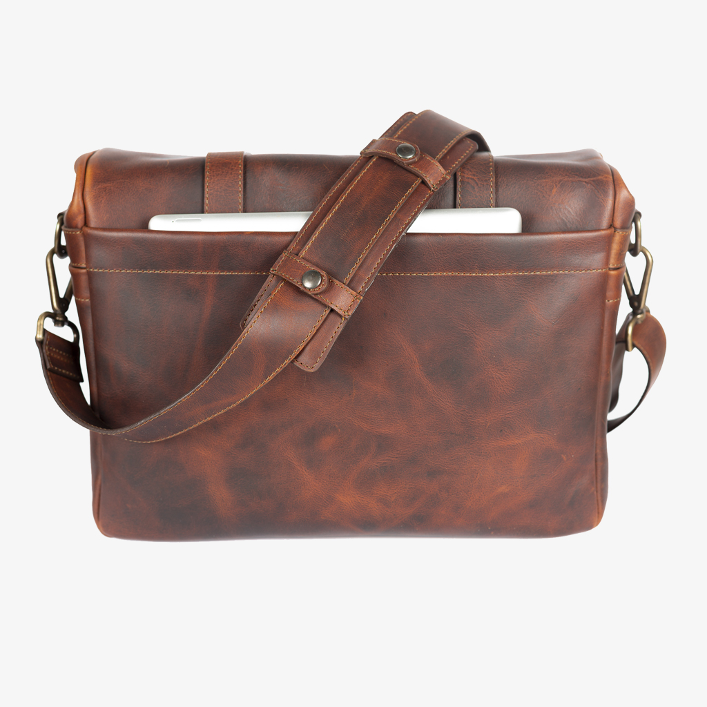 Roma Messenger Ledertasche (cognac)