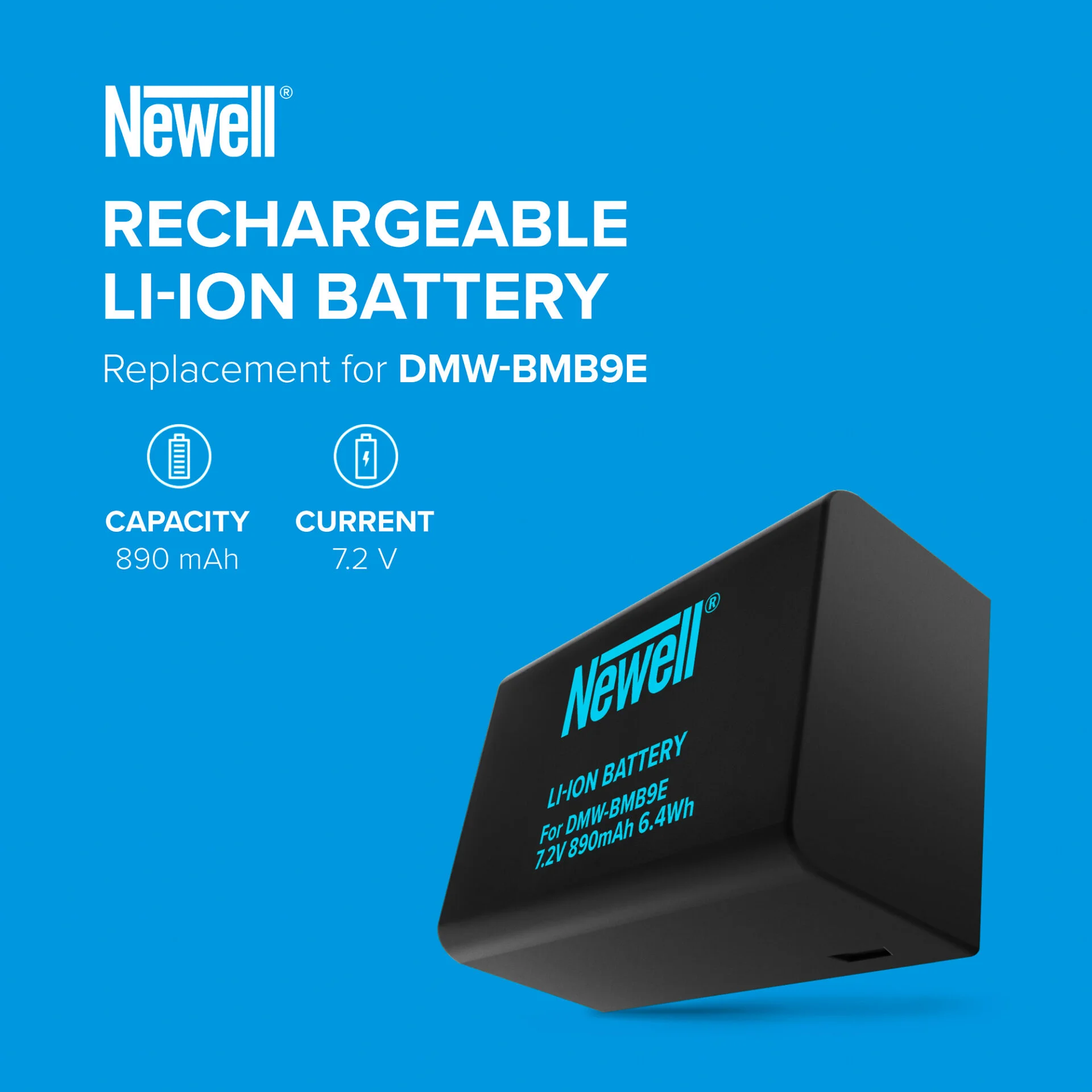 DMW-BMB9E Li-Ion Akku für Panasonic