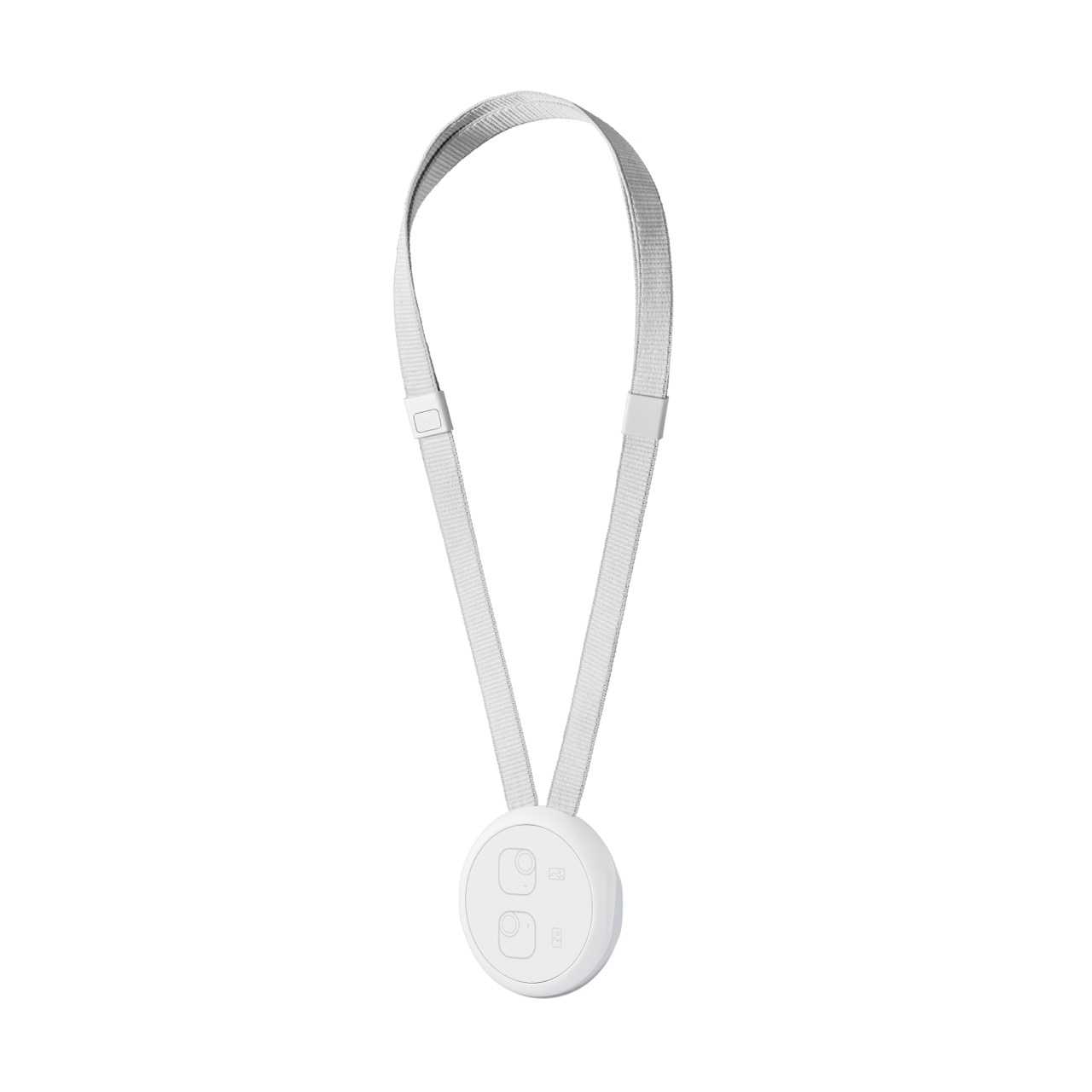 Insta360 GO Ultra Magnet Pendant Rückseite mit Magnetfläche und Befestigung für Kamera, Ansicht ohne Kamera