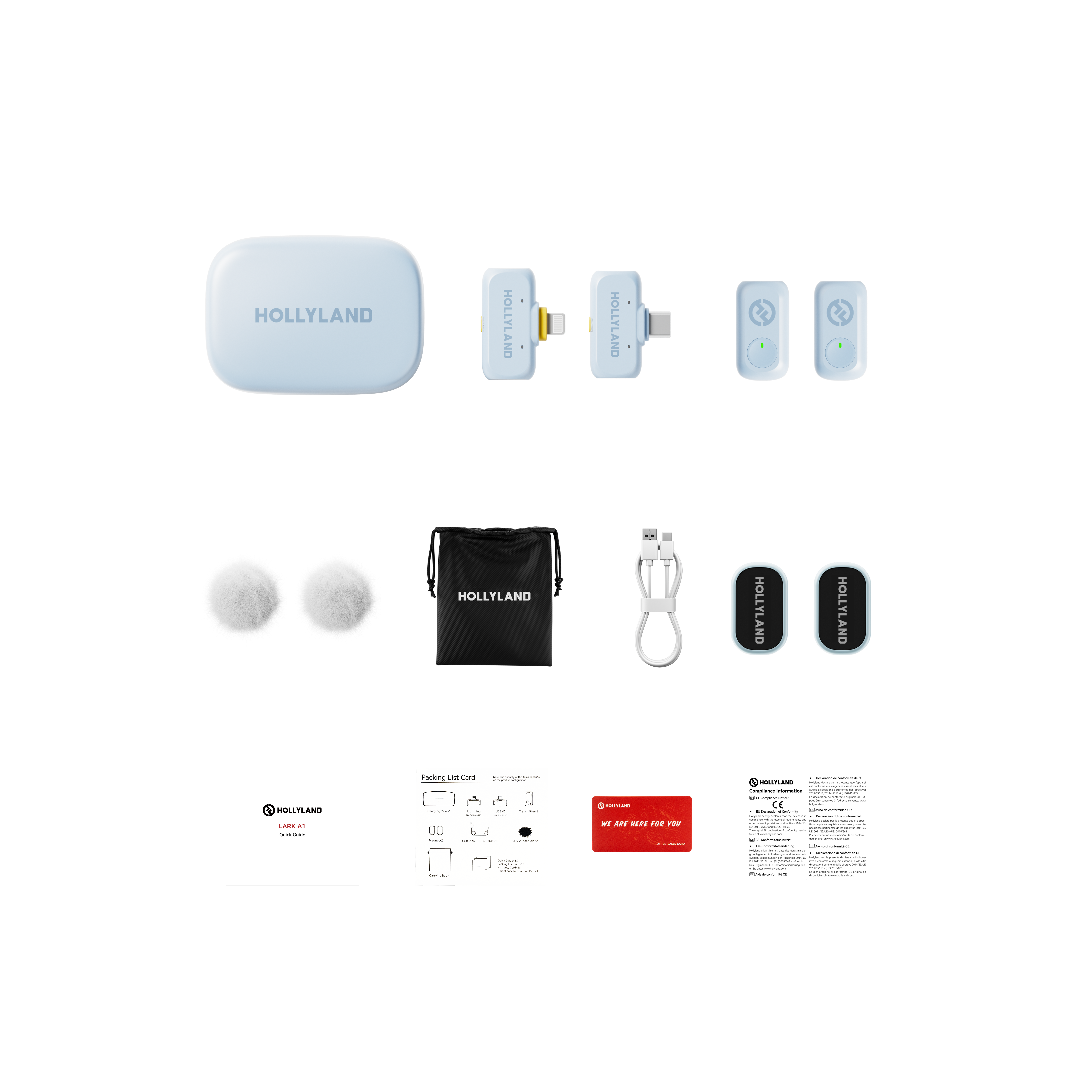 LARK A1 Combo Wireless Mikrofon (Blau)