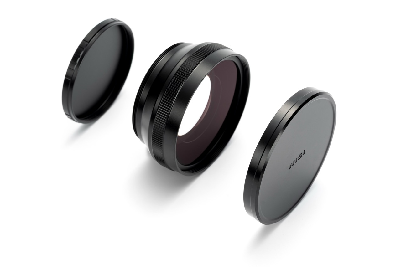 NiSi Weitwinkel Konverter PR-10 für Ricoh GR – Lieferumfang mit Konverter und Schutzdeckeln
