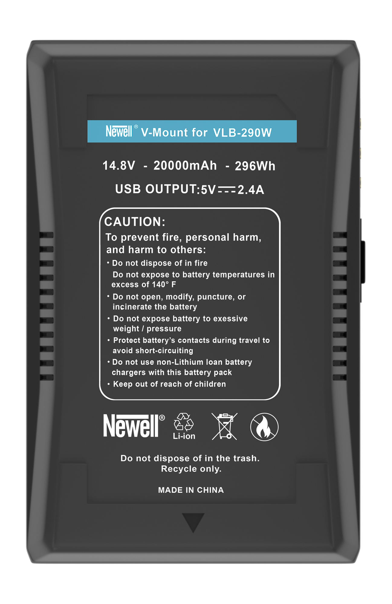 VLB-290W Tesla V-Mount Akku (20.000 mAh) VLB-290W Tesla V-Mount Akku (20.000 mAh)