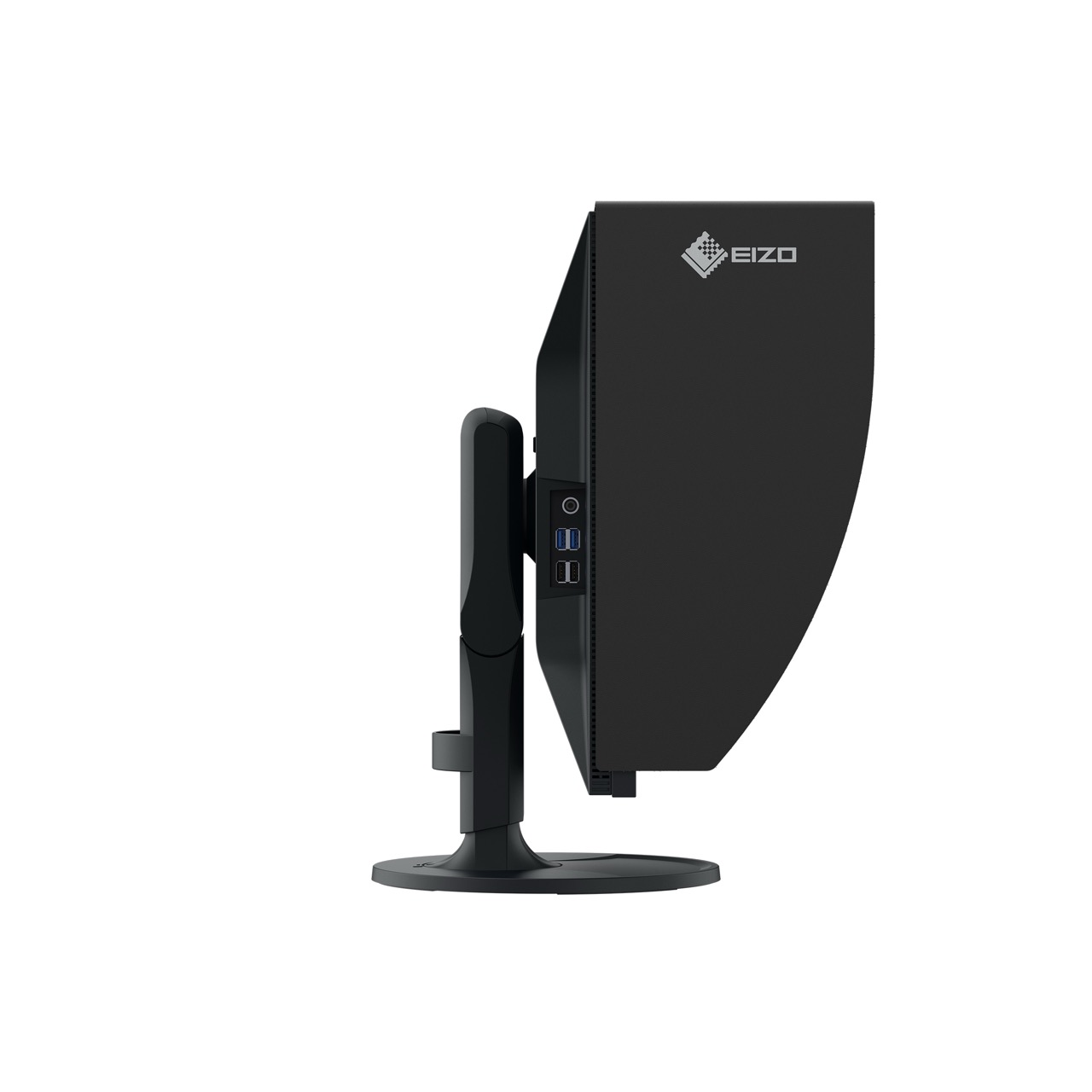 ColorEdge CG2400SV-BK 24.1" Eizo ColorEdge CG2400SV-BK 24.1 Zoll – rechte Seitenansicht mit seitlichen Anschlüssen und robustem Gehäusedesign