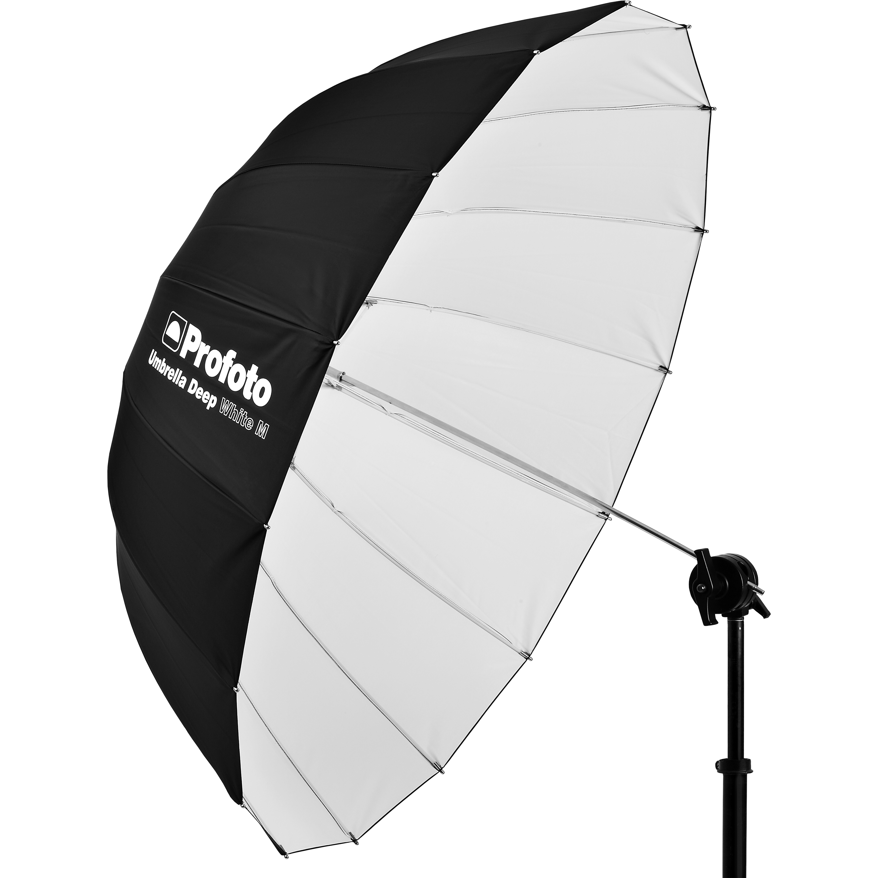 Umbrella Deep M White 105cm