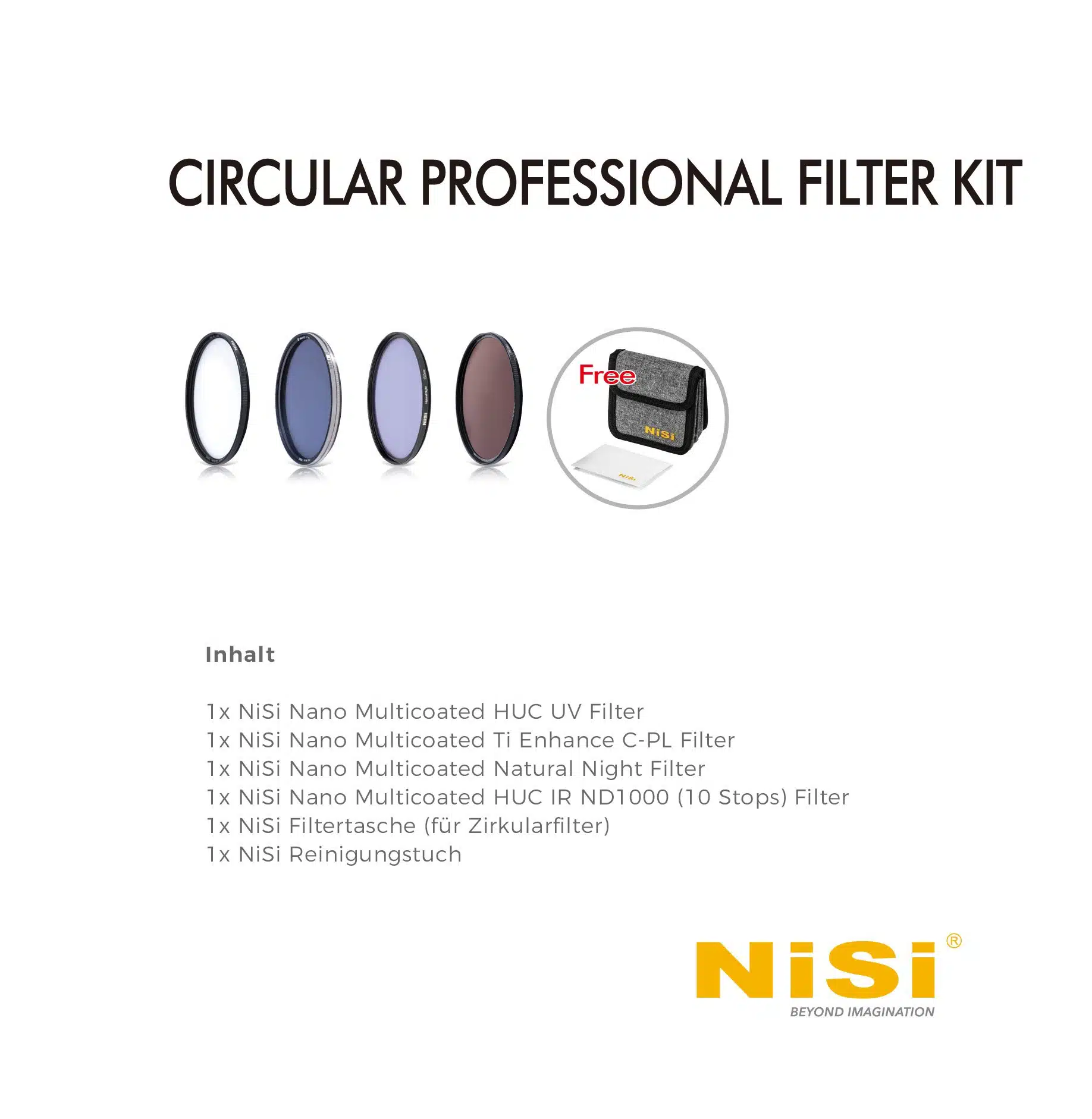 NiSi Circular Professional Kit Schraubfilter Kit Inhalt