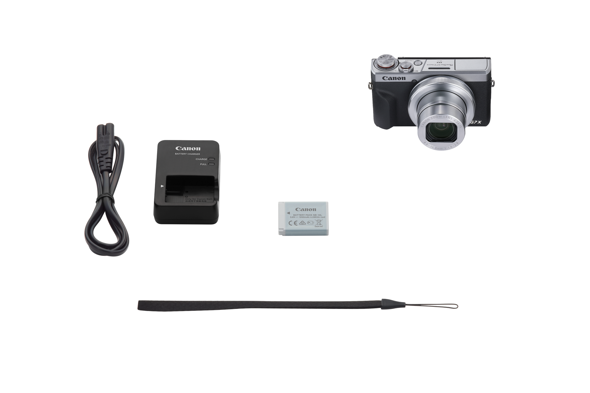 Canon PowerShot G7 X Mark III Silber – Kamera mit Akku, Ladegerät, Netzkabel und Handschlaufe im Lieferumfang