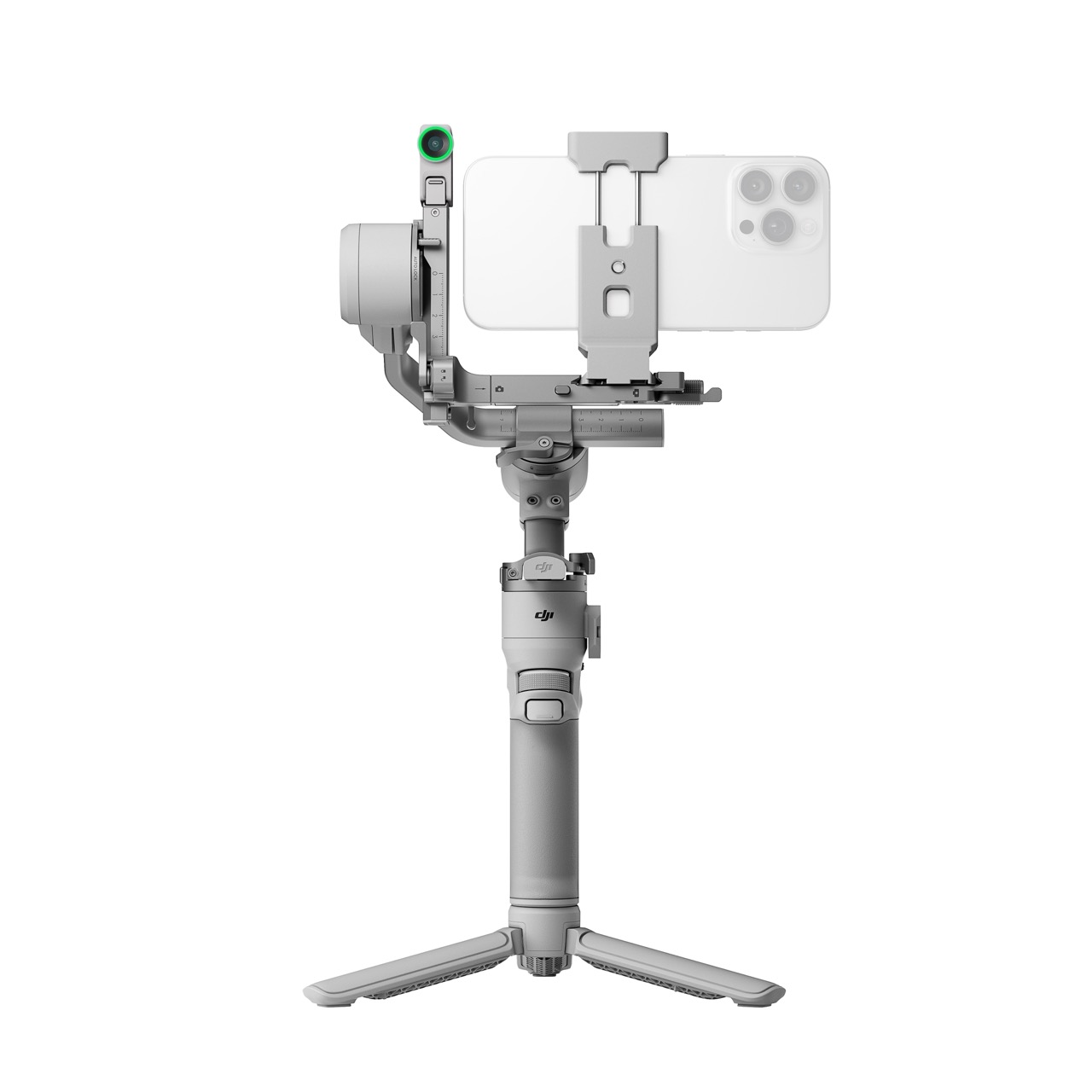 DJI RS4 Mini Combo Gimbal, Rückseite mit iPhone