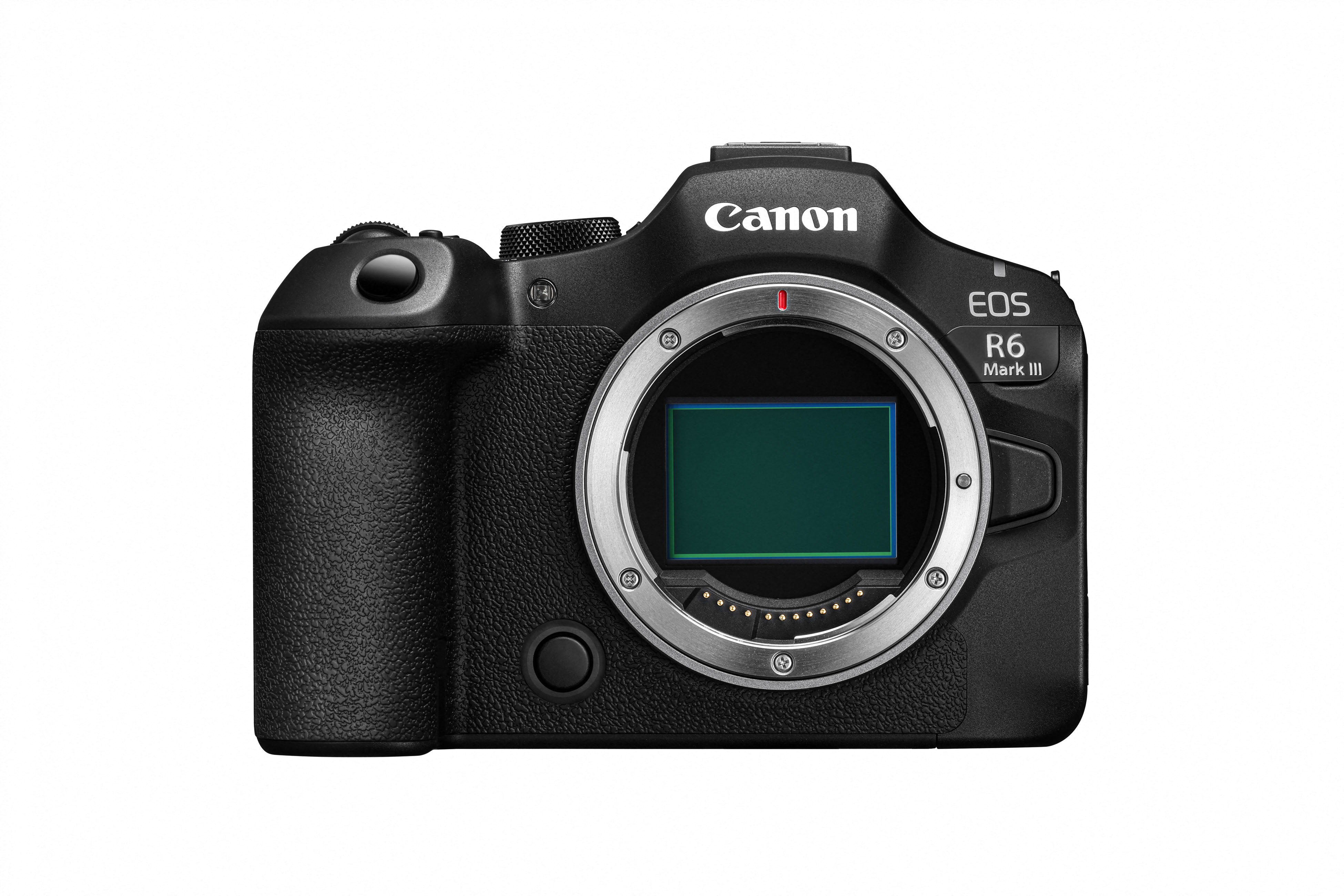 EOS R6 Mark III Gehäuse Frontansicht des Canon EOS R6 Mark III body
