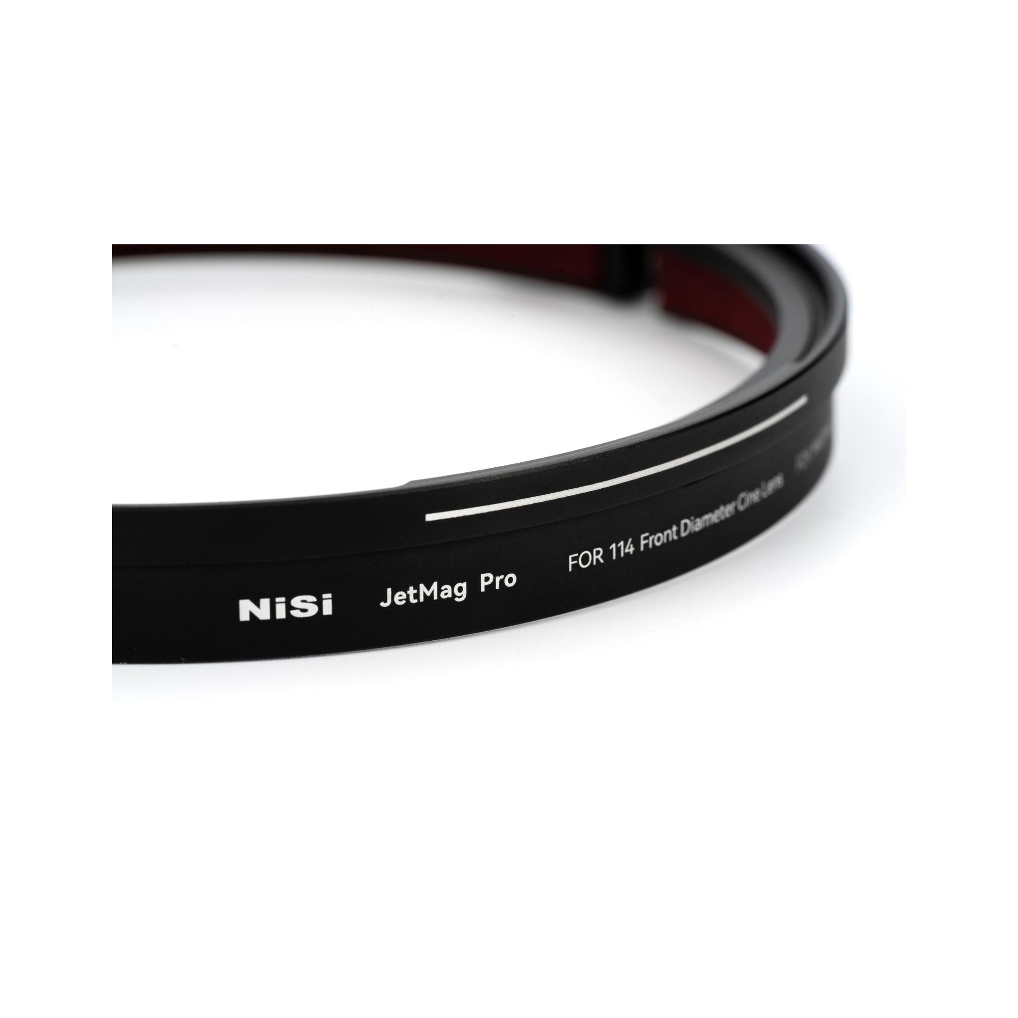 NiSi JetMag Pro Adapterring für 114 mm Frontdurchmesser in Detailansicht mit Produktbeschriftung