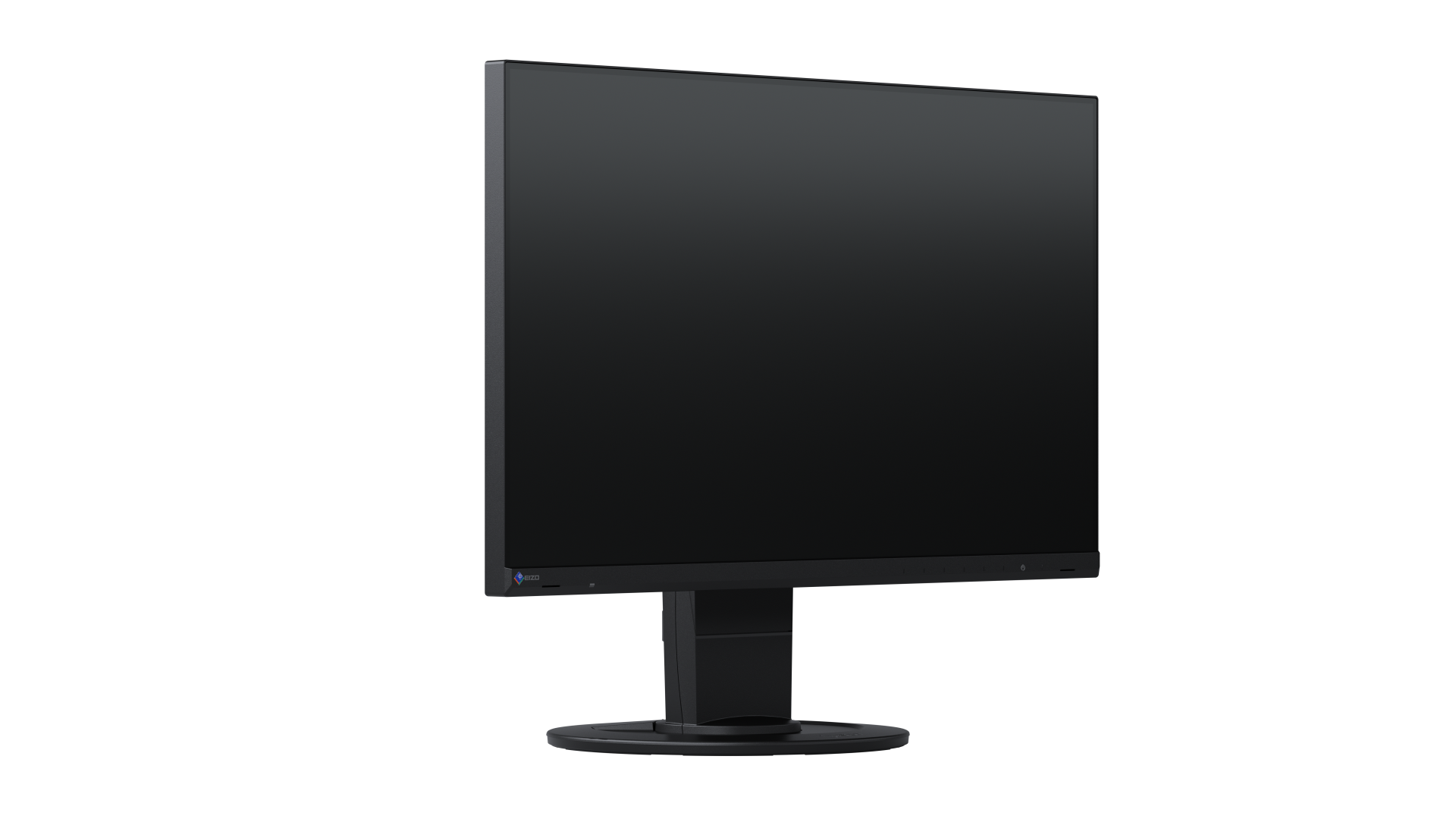 EV2460-BK FlexScan 24'' Eizo EV2460 FlexScan 24" in der Farbe Schwarz, Vorderseite leicht nach rechts gedreht
