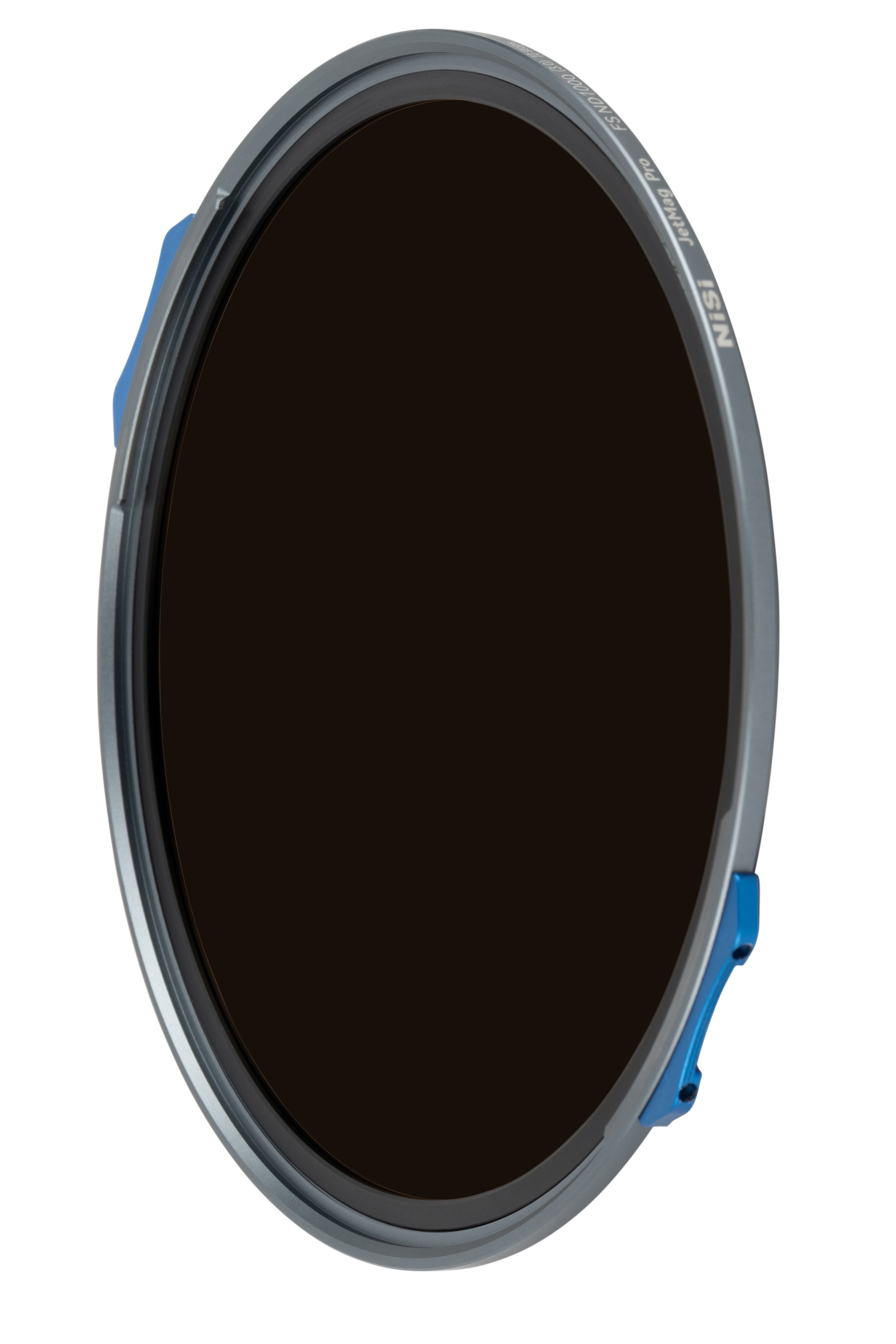 NiSi JetMag Pro FS ND1000 10 Stops – Frontansicht des runden ND-Filters mit dunklem Glas und Magnetrahmen