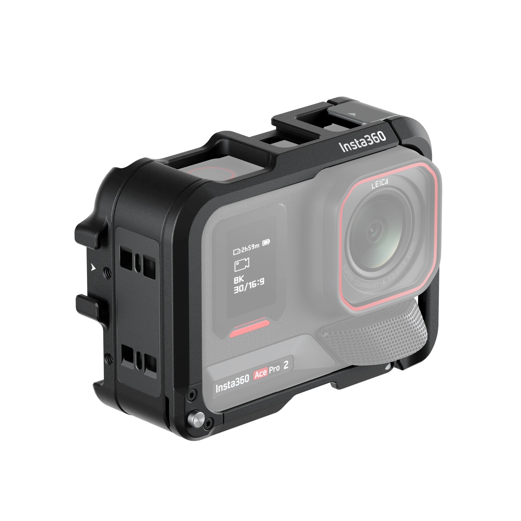 Multifunktionsrahmen für Insta360 Ace Pro / Ace Pro 2 Insta360 Ace Pro 2 Multifunktionsrahmen – vordere Ansicht des robusten Schutz- und Montagerahmens für die Actioncam