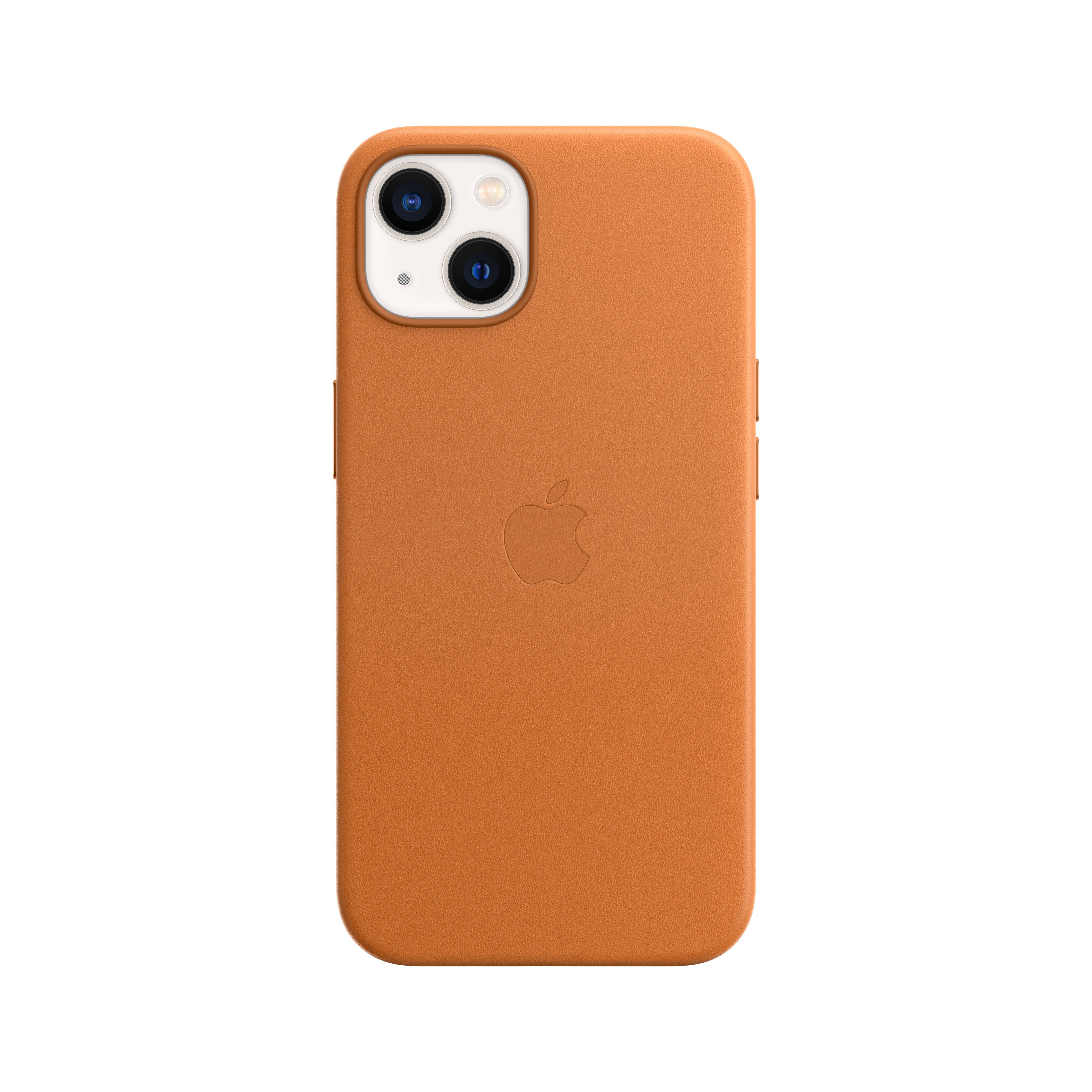 iPhone 13 Leder Case mit MagSafe (Goldbraun)