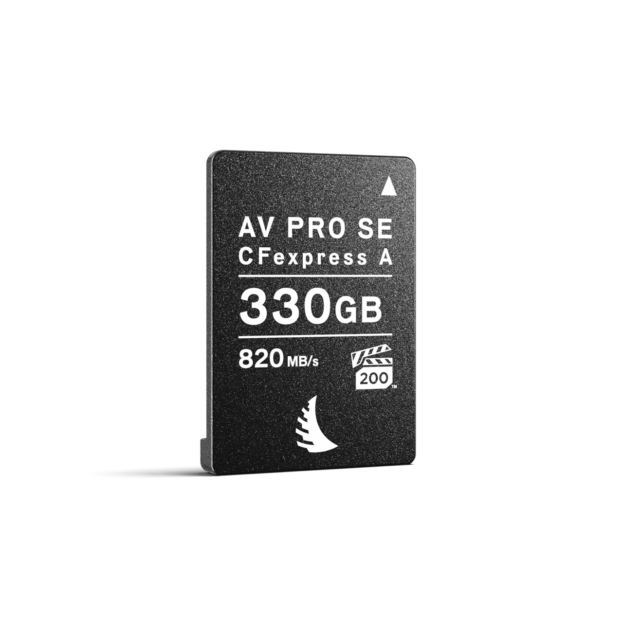 AV PRO SE CFexpress A 2.0 330 GB Angelbird AV Pro CFexpress A SE Speicherkarte mit einer Kapazität von 330GB, Frontal leicht schräg
