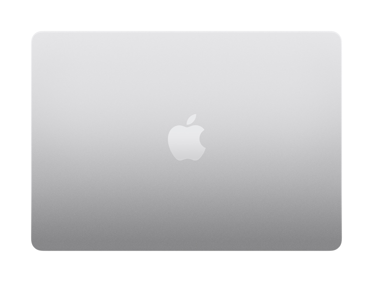 Apple MacBook Air M3 13 Zoll in SIlber von Oben mit zugeklapptem Bildschirm