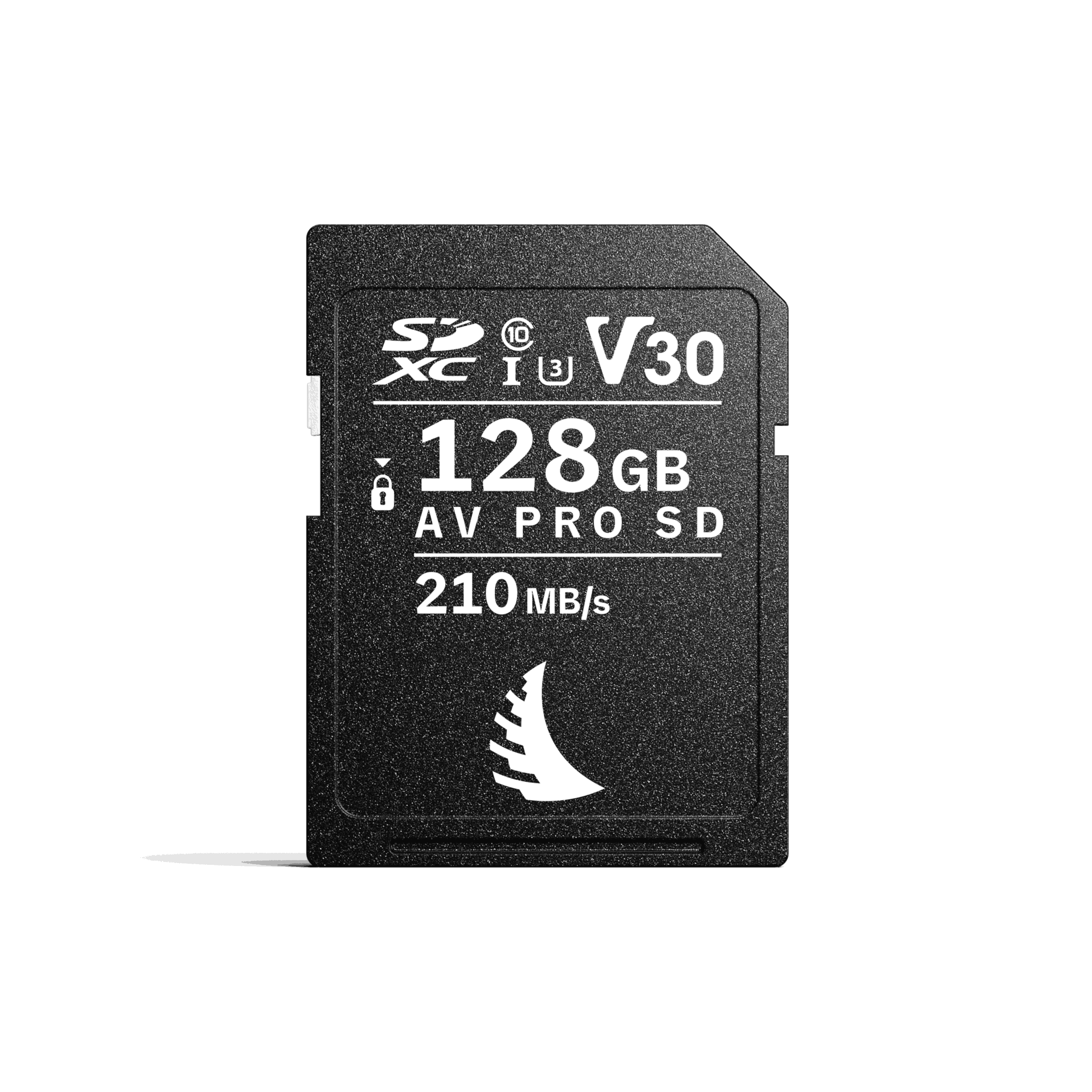 AV PRO SD V30 MK2 128GB – Vorderansicht einer SDXC-Speicherkarte mit V30-Klasse und 210 MB/s Geschwindigkeit