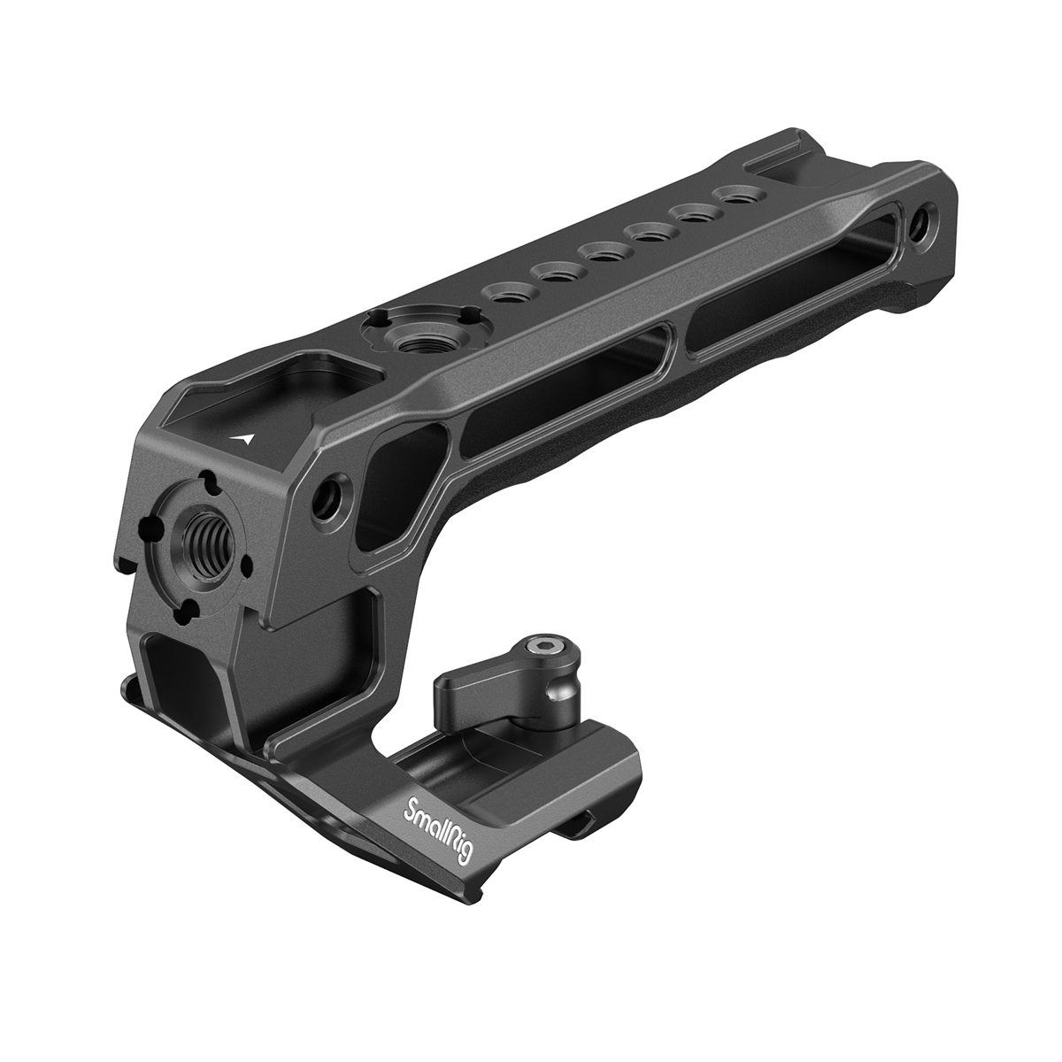 SmallRig NATO Top Griff Lite – schräge Ansicht des leichten Kameragriffs mit mehreren Gewinden