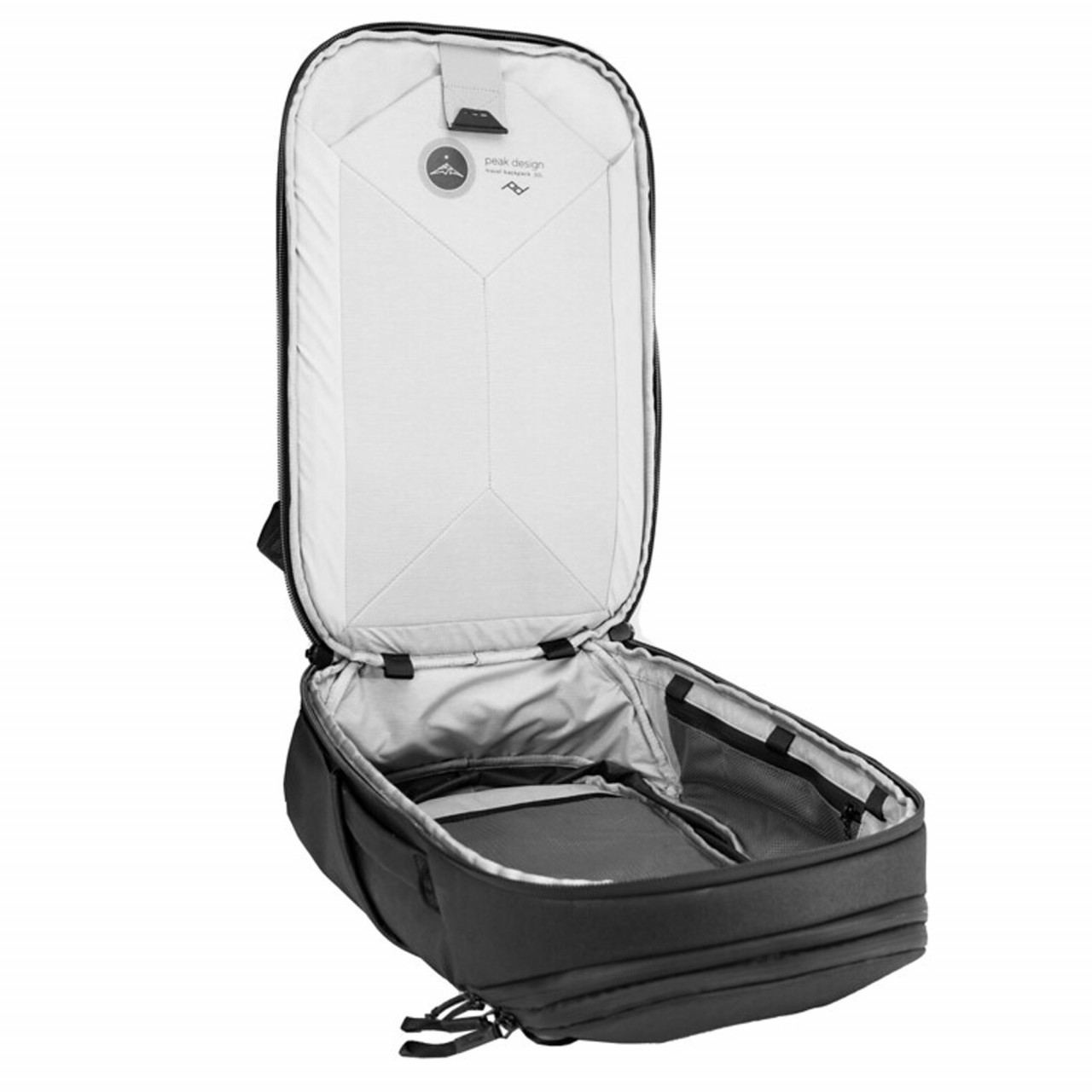 Peak Design Travel Backpack 30L in Schwarz, Offen