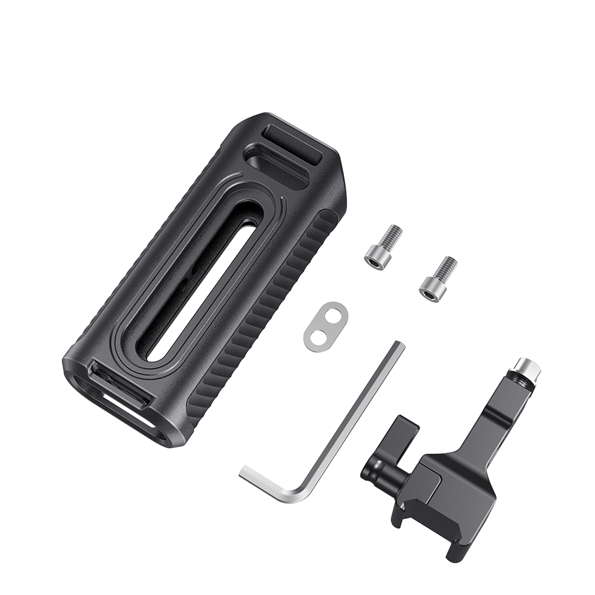 SmallRig HSN2427 Aluminum NATO Side Handle – Lieferumfang mit Griff, NATO-Klemme, Schrauben und Werkzeug