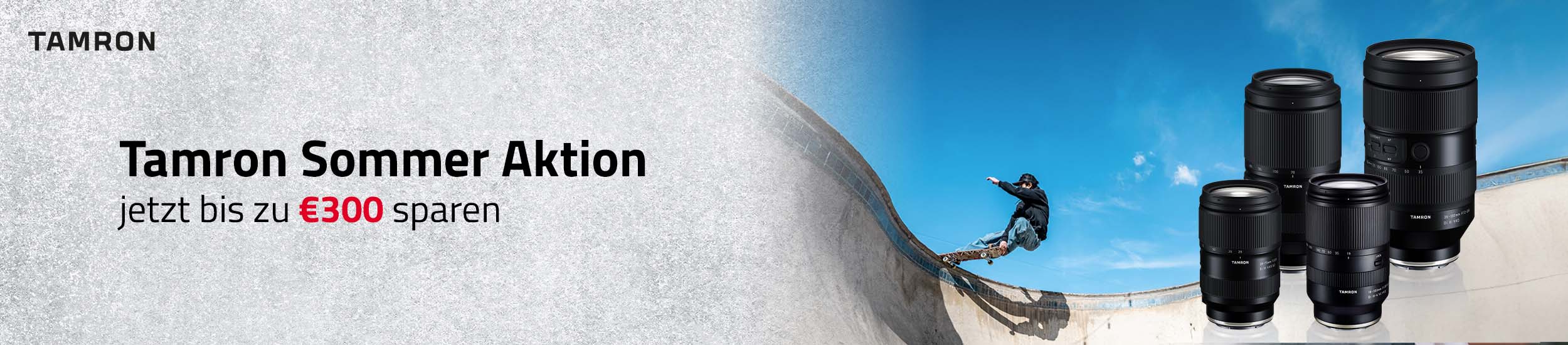Tamron Sommer Sofortrabatt – Aktionsbanner