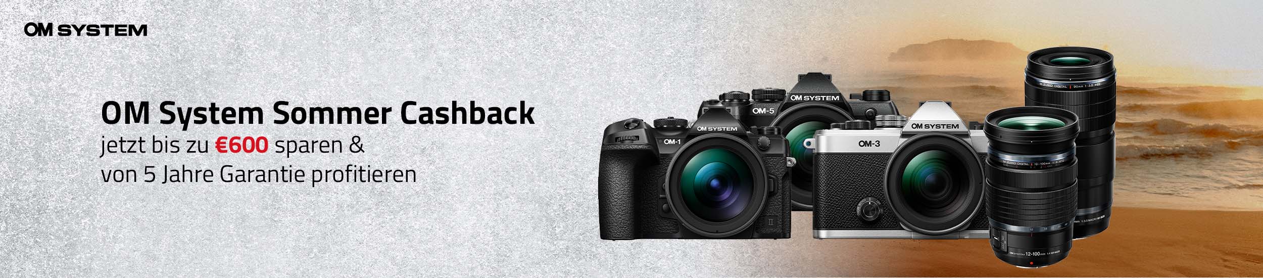 OM System Sommer Cashback – Jetzt Cashback sichern!