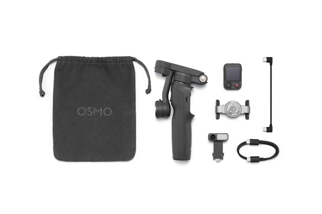 DJI Osmo Mobile 8P Advanced Tracking Combo mit Gimbal, Tracking-Modul und Zubehör