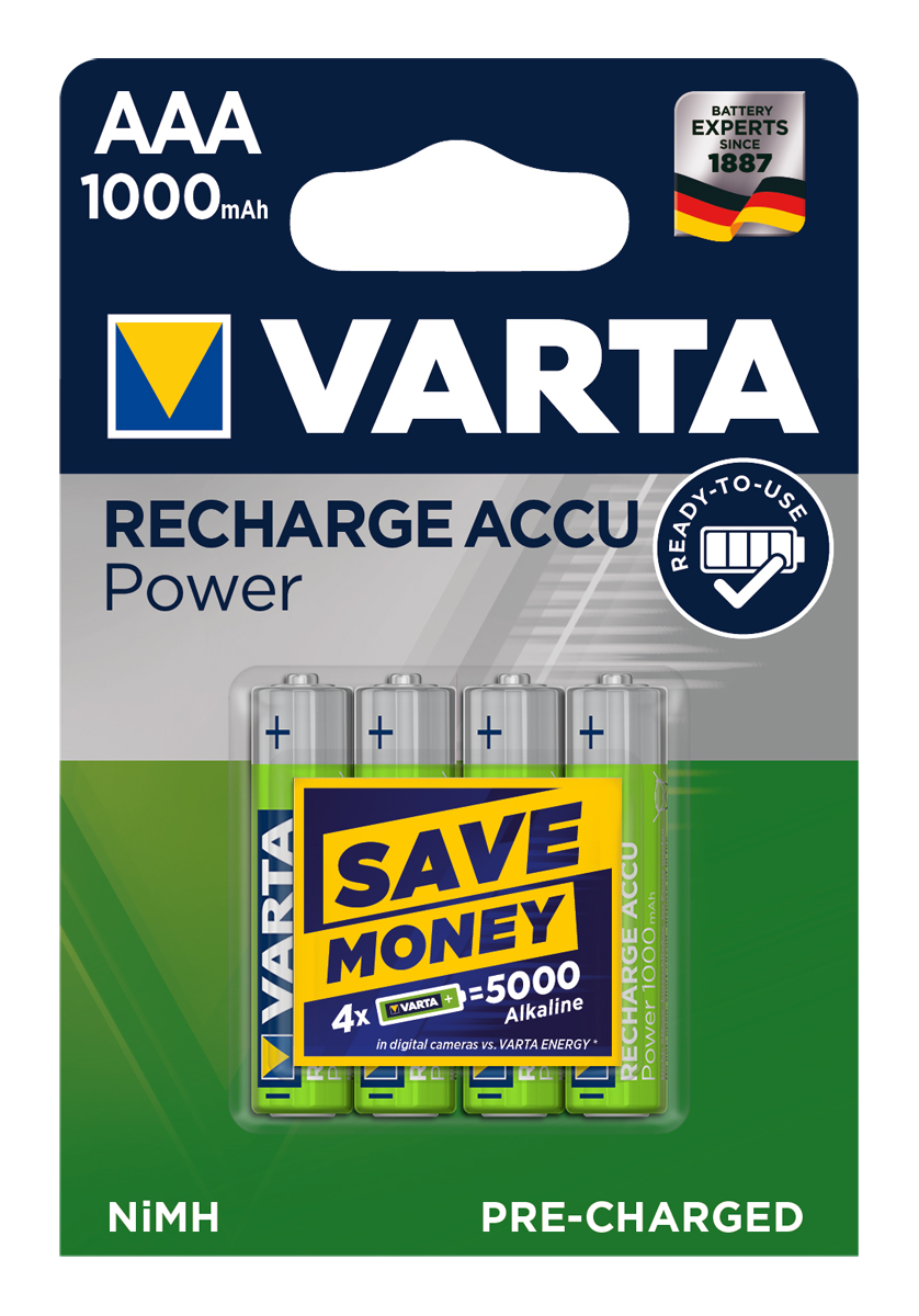 Power Akku Micro (AAA) 4er Blister Ready to Use