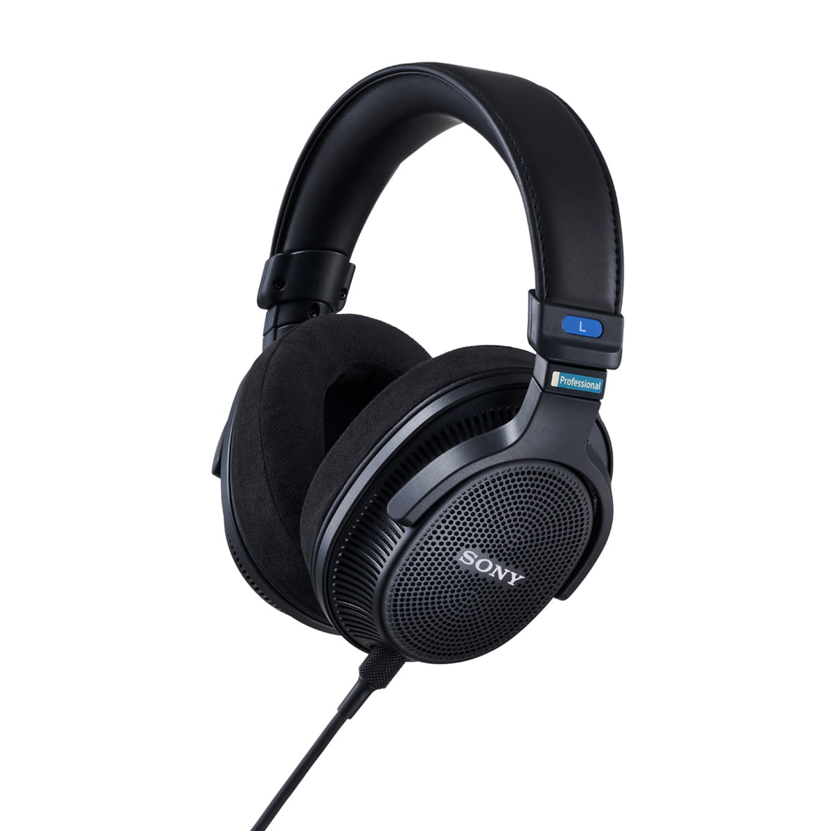 Sony MDR-MV1 Studio-Kopfhörer in schräger Vorderansicht mit offenem Ohrmuschel-Design