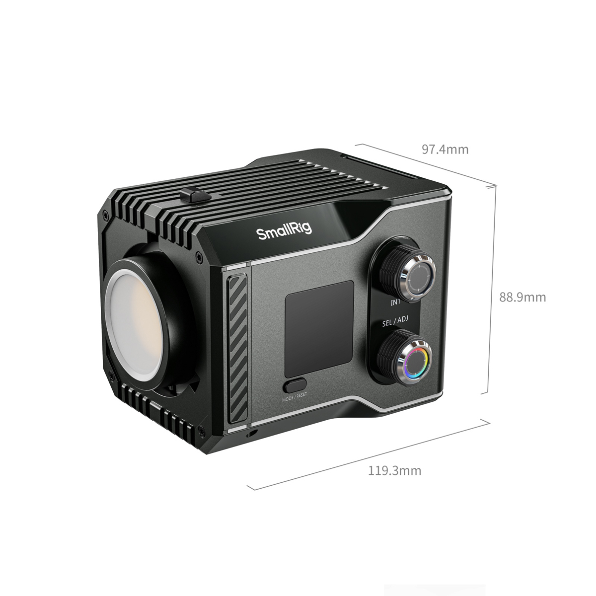 SmallRig 4808 RC 60C RGB Lite LED-Videoleuchte,  Abmessungen