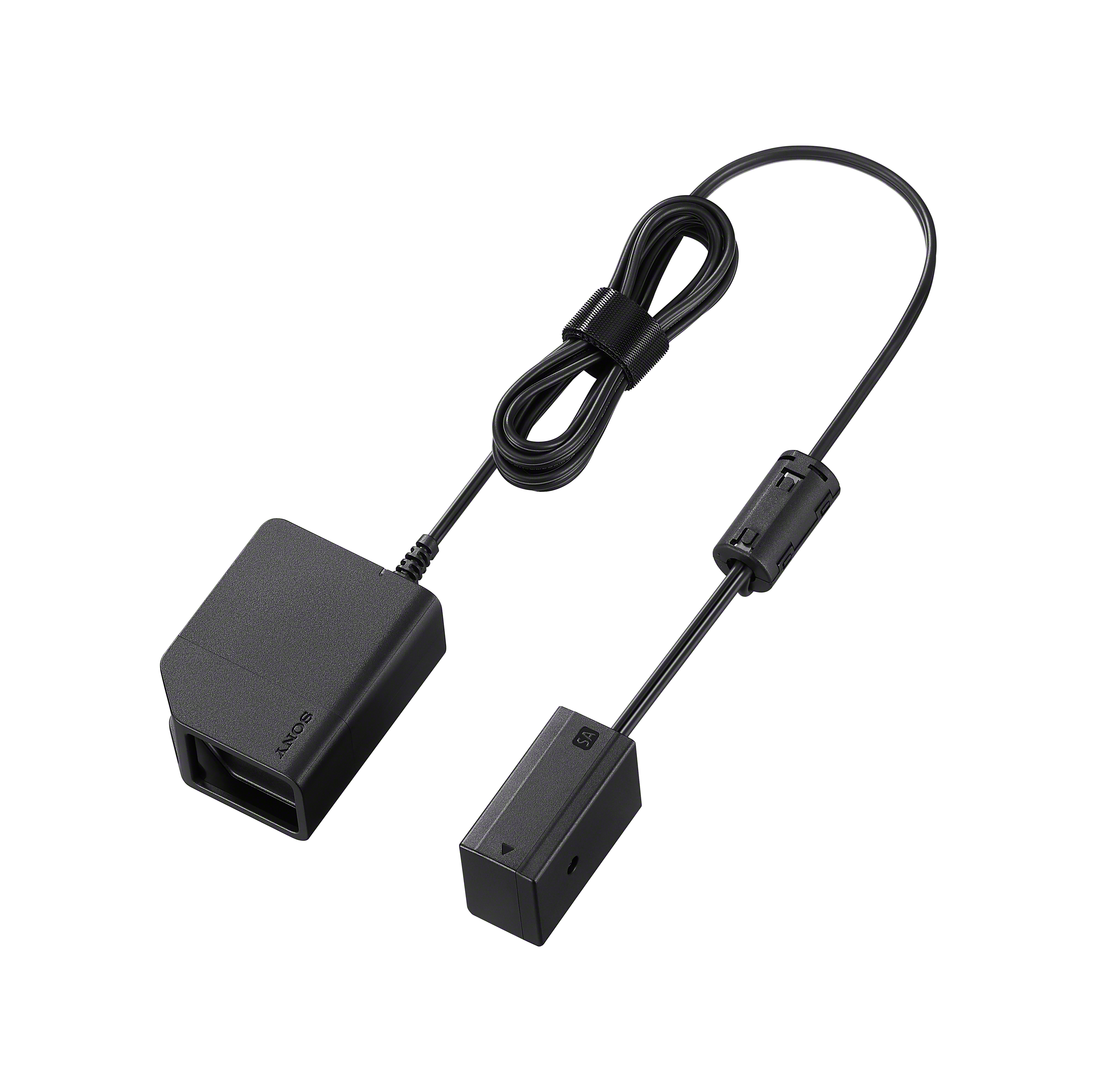 Sony DC-C2 Netzkoppler mit Anschlusskabel und Adaptereinheit in schräger Produktansicht
