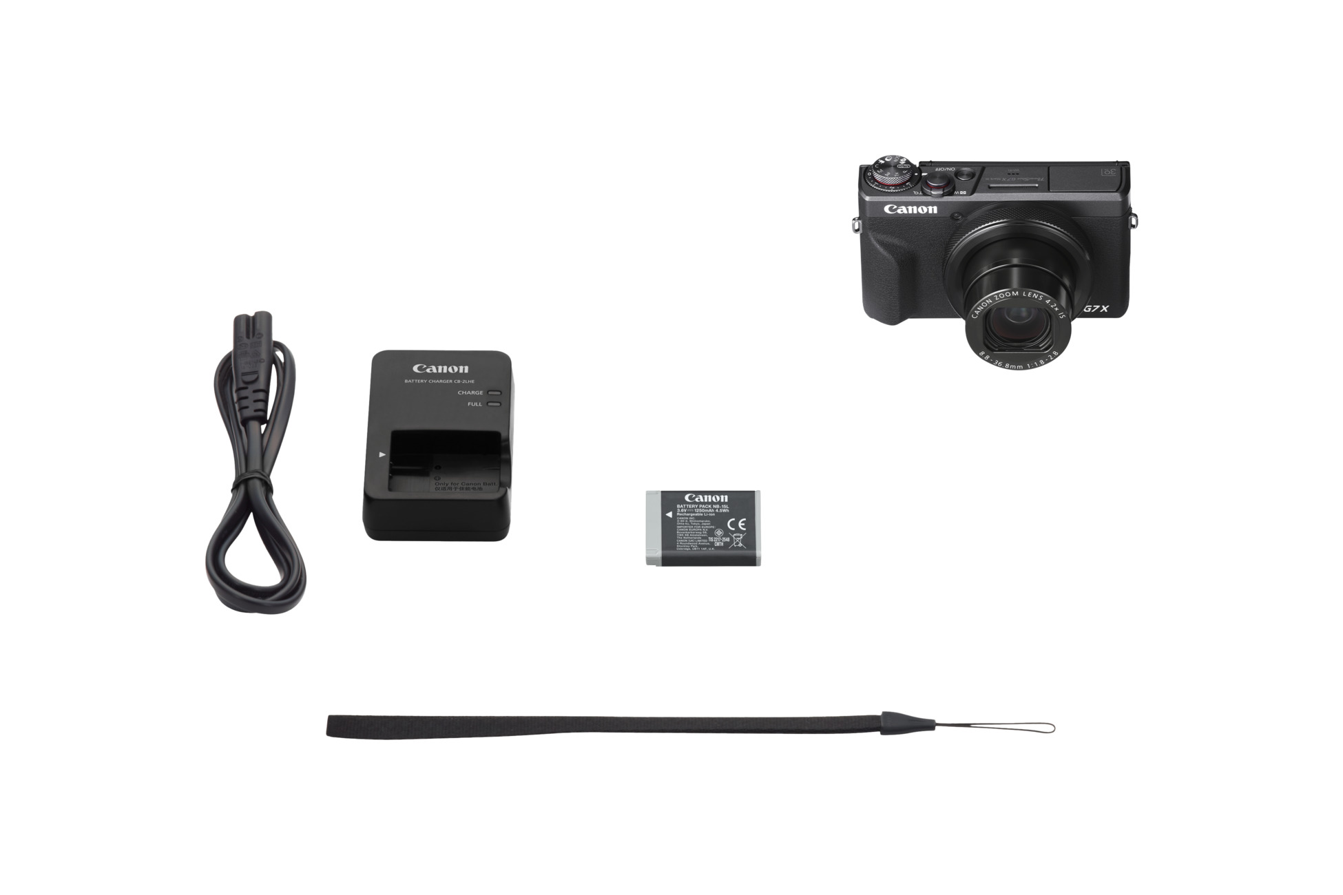 Canon PowerShot G7 X Mark III Graphit – Kamera mit Akku, Ladegerät, Netzkabel und Handschlaufe im Lieferumfang