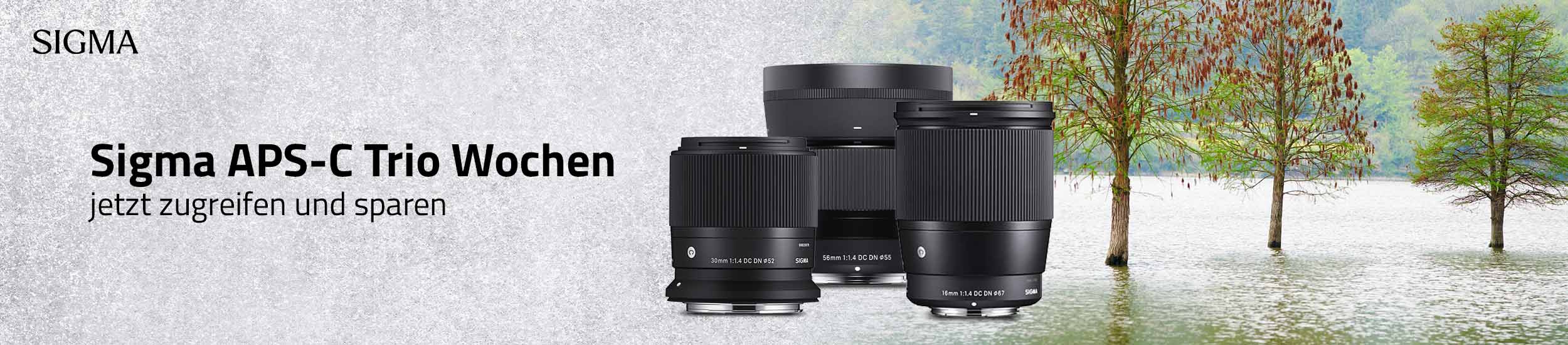 Sigma APS-C Trio Wochen – bis zu 100€ sparen!