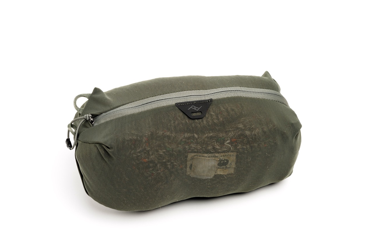 Ultralight Mesh Packing Cube (salbeigrün) – XS Peak Design Mesh Packing Cube in der Farbe Salbeigrün und der Größe X-Small