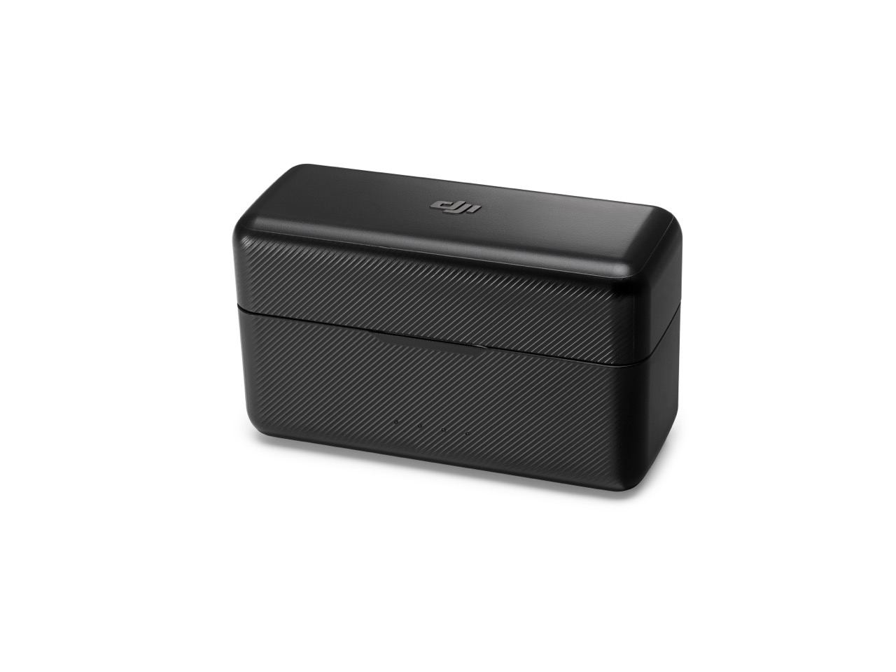 Mic (TX + RX + Ladeschale) DJI Mic Ladecase geschlossen vor weissem Hintergrund