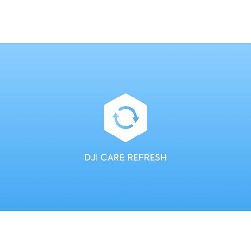 DJI Care Refresh Karte für DJI Avata 360 – Vorderansicht mit blauem Hintergrund und Refresh-Symbol