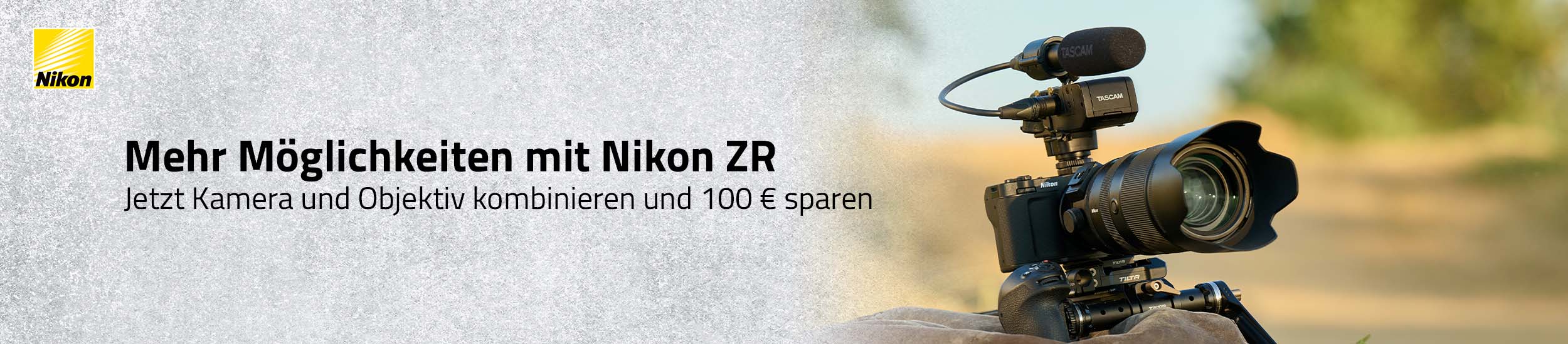 Nikon ZR Kombi-Rabatt – Aktionsbanner