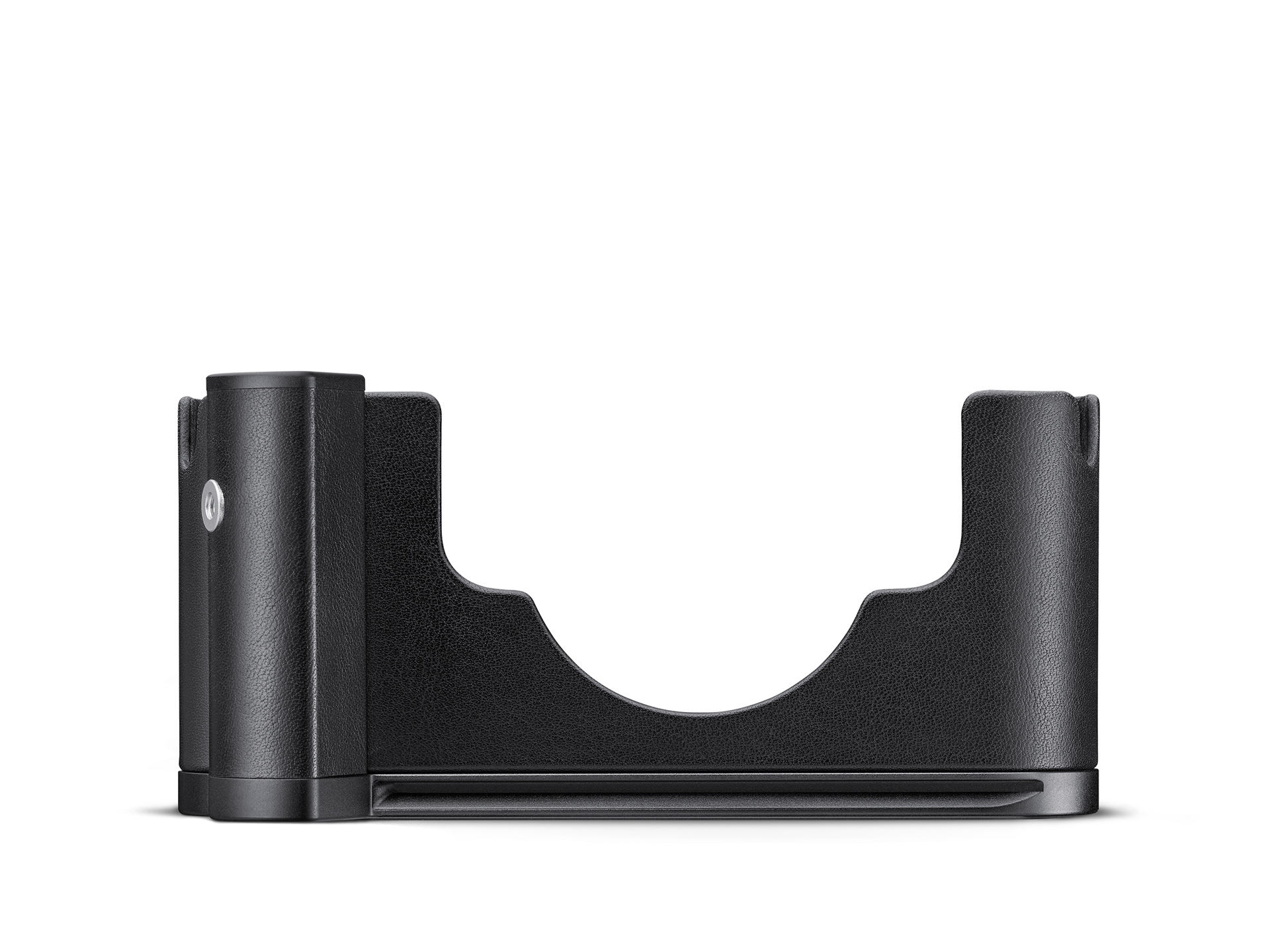 Schwarzer Protektor aus Aluminium für die Leica M11-P aus Vorderansicht